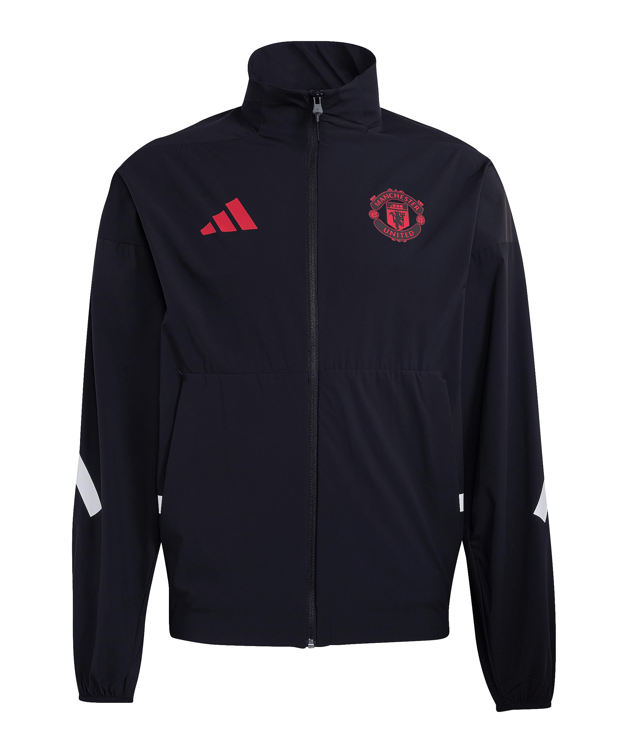 adidas Performance Manchester United Anthem Jacket, Black, L Men's