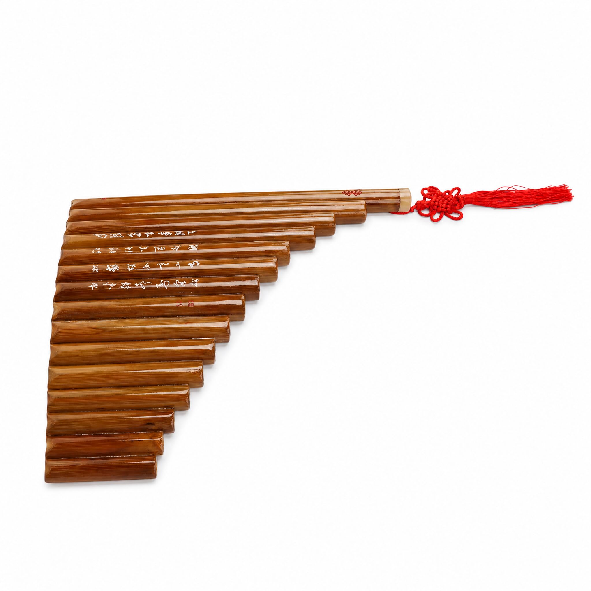 Flauto di Pan, bambù 15 Tubi G Tone Strumento Musicale Tradizionale Cinese Fatto a Mano, con Bellissimo Suono Regolabile, per Principianti Professionisti Amanti della Musica