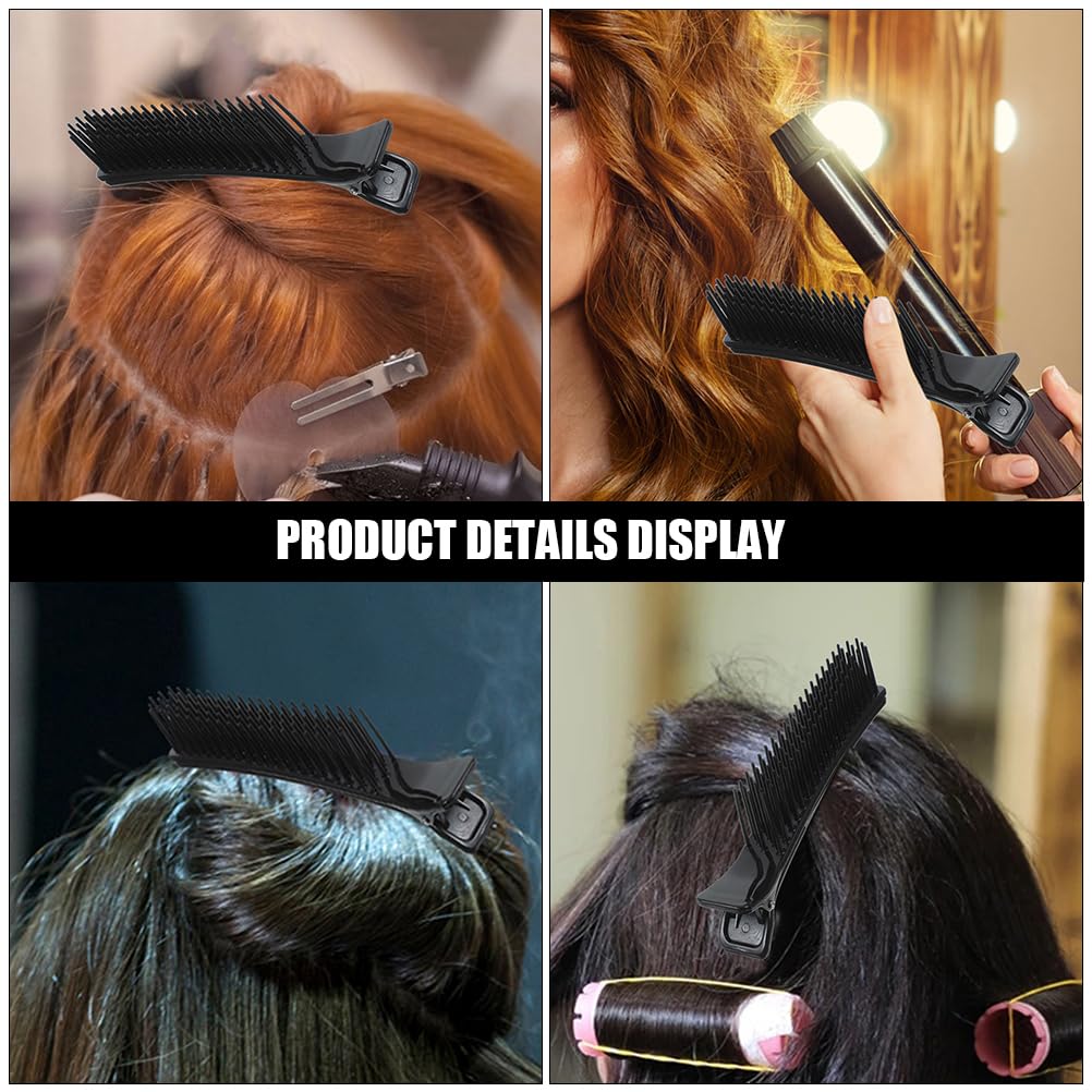 4Pcs Grip Clips for Hair Sectioning, Hair Stylist Nonslip Hair Clips,Professional Hair Styling Clips for Salon Home Styling, Haircuts Dying Hair Partition Styling Tools 2