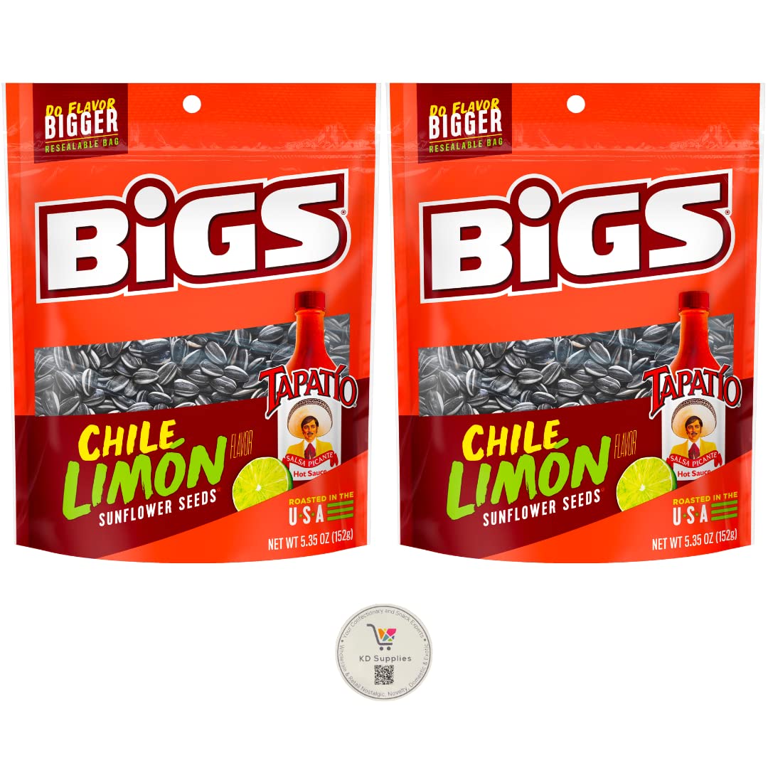 BIGS Sunflower Seeds, Keto Friendly 5.35 oz Bags (Pack of