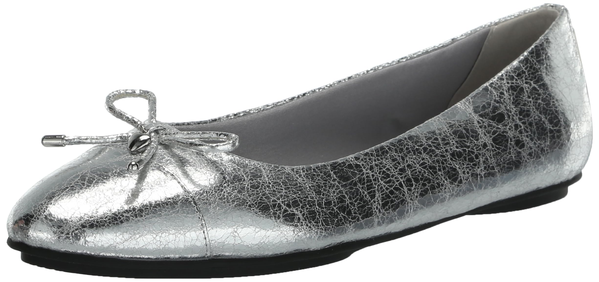 Anne Klein Womens LUCI Faux Leather Slip On Flat Shoes