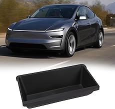 2025 Tesla Model Y Juniper Front Under Seat Storage Box Hidden Storage Box Under Front Seats, Anti-Slip Durable Interior Storage Solution