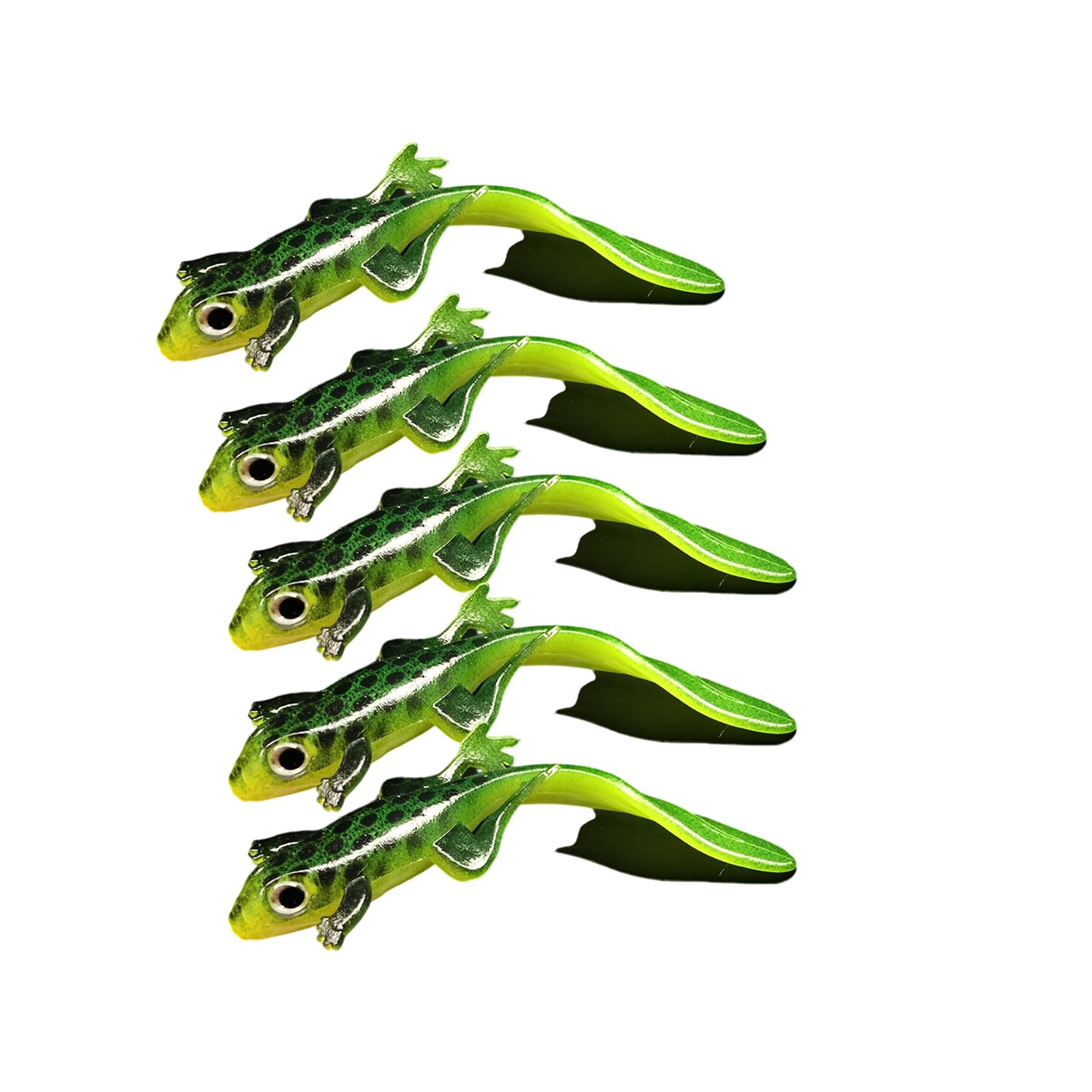 Xjdzineq Lizards Baits Simulated Salamander Floating Lures 7.5cm Soft Swimbait Flexible Artificial Baits Fishing Tackle Tear Resistant Silicone Lure
