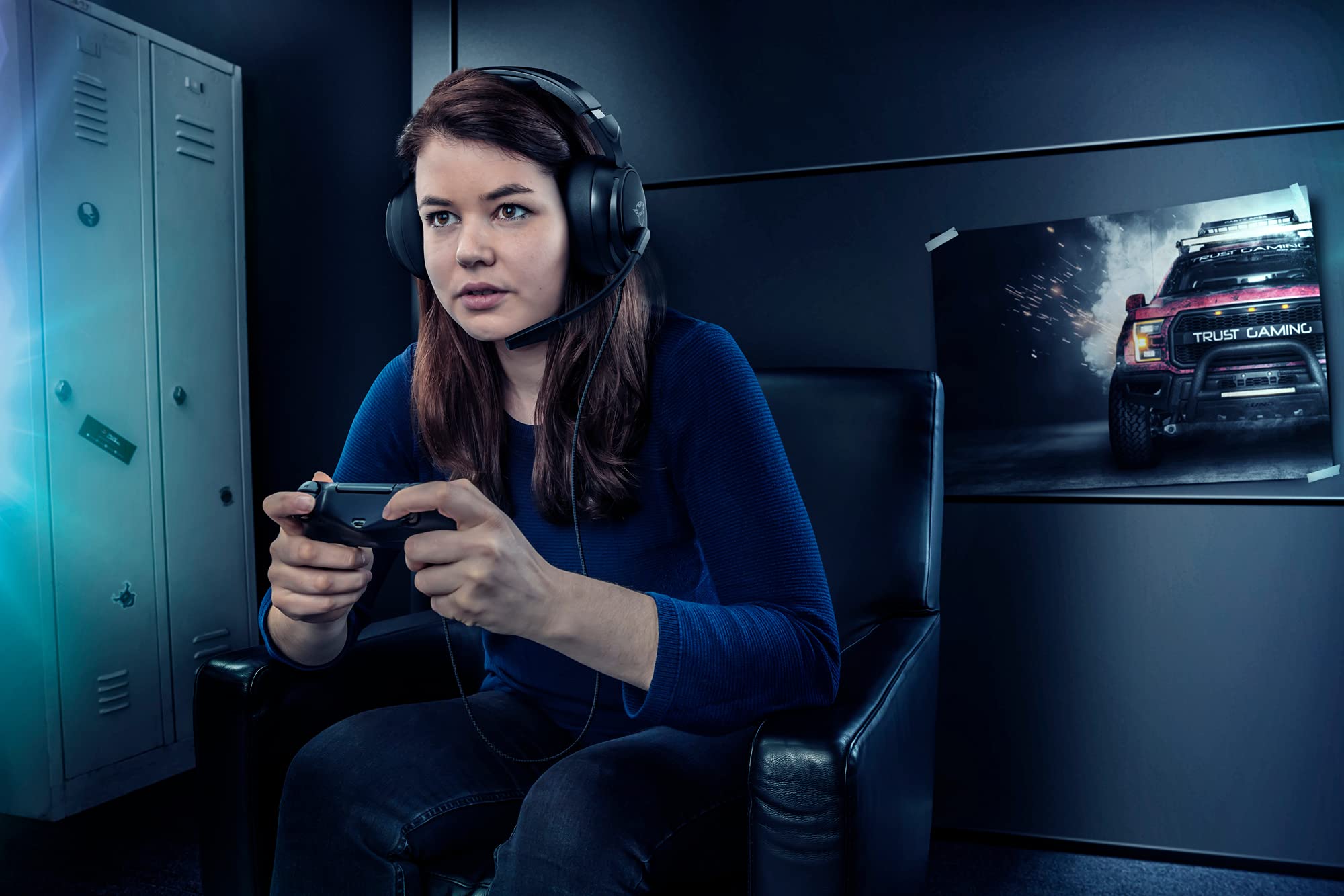 Trust Gaming Casque Gamer GXT 433 Pylo Casque Micro pour Consoles et PC, Filaire, Jack 3.5mm, Câble Tressé, Microphone Repliable pour PS4, PS5, Xbox Series X, Xbox One, Nintendo Switch - Noir