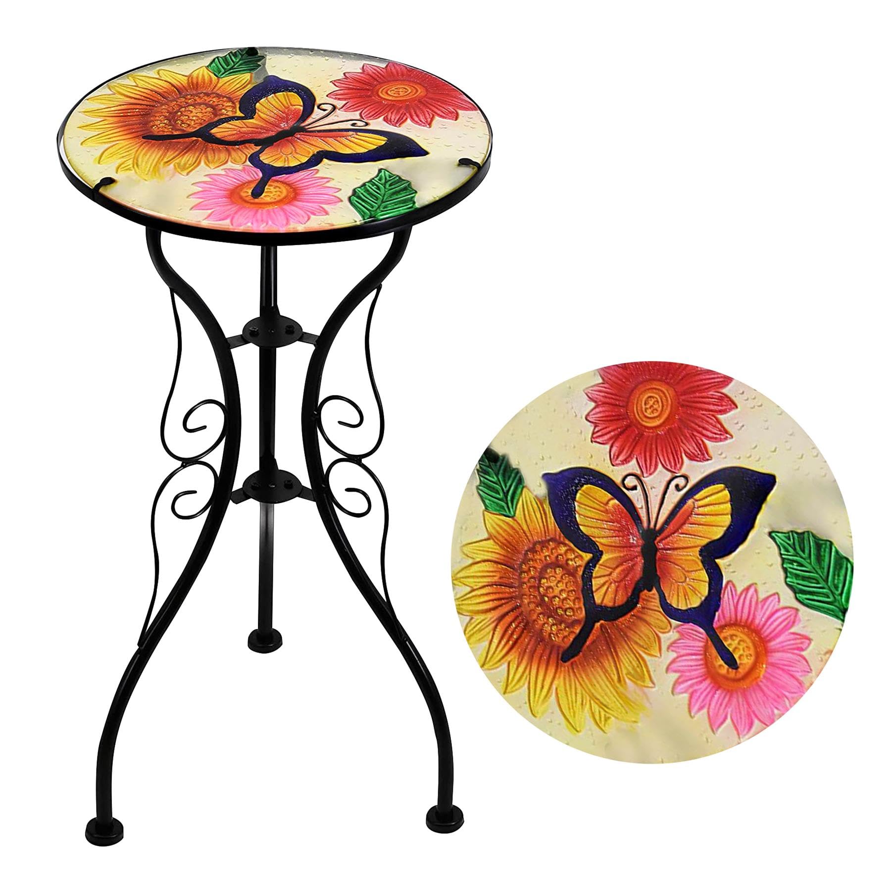 Outdoor Mosaic Art Mosaic Garden Stool Concrete Mosaic Tile Inlay