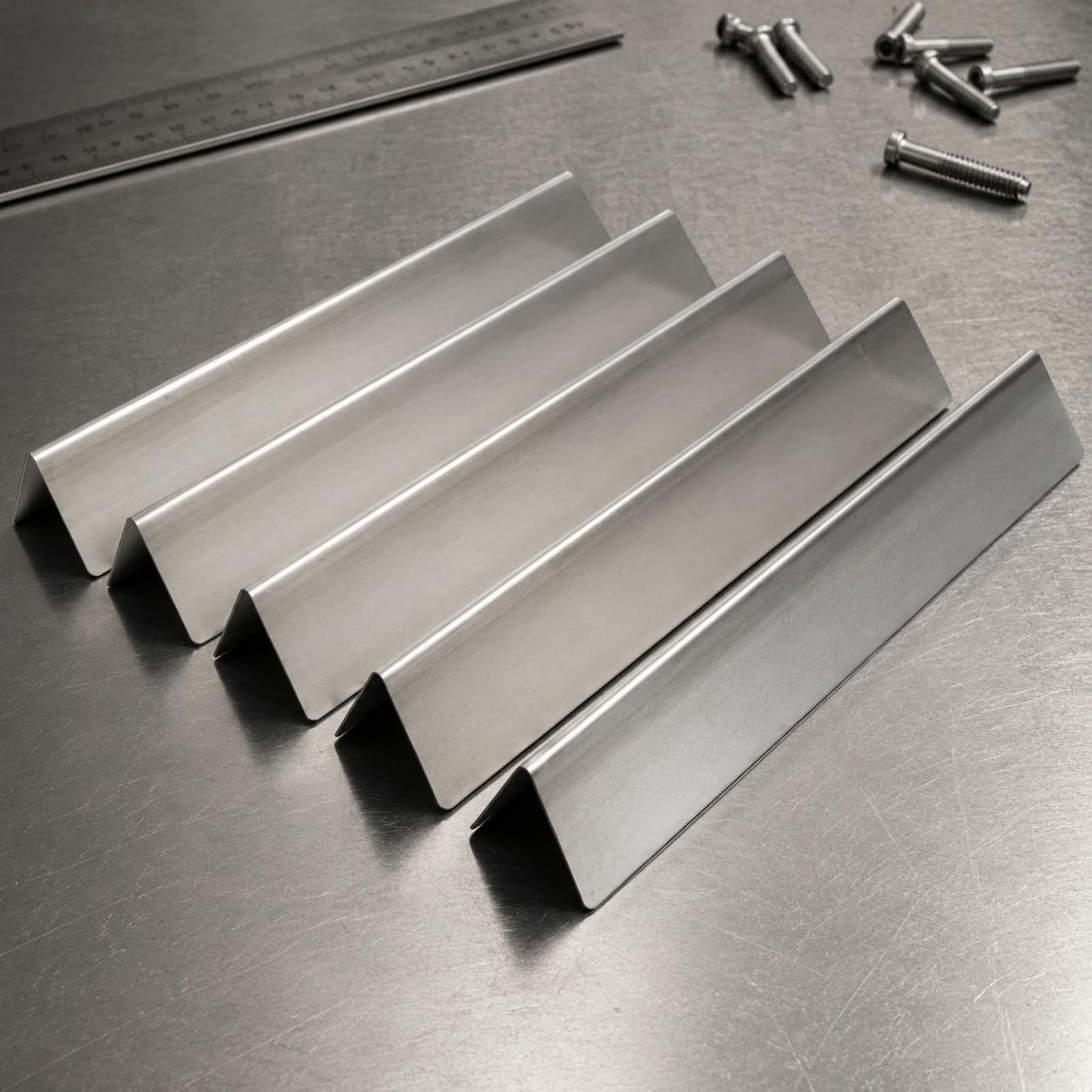 Harilla Barbecue Burner Cover Copertura Bruciatore Barbecue Deflettore Calore Protezione Bruciatore Barre Aroma in Acciaio Inox 304 Spessore 1 Mm Pannello