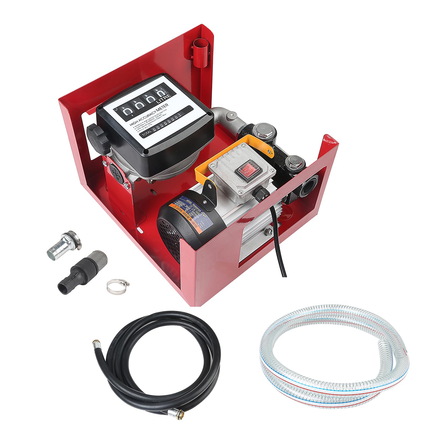 Katsu zestaw pomp transferowych na olej napędowy, 220 V, 550 W, samozasysający odkurzacz do paliwa, naftowo-olejowego, do traktorów, przyczep kempingowych, ciężarówek, maszyn budowlanych