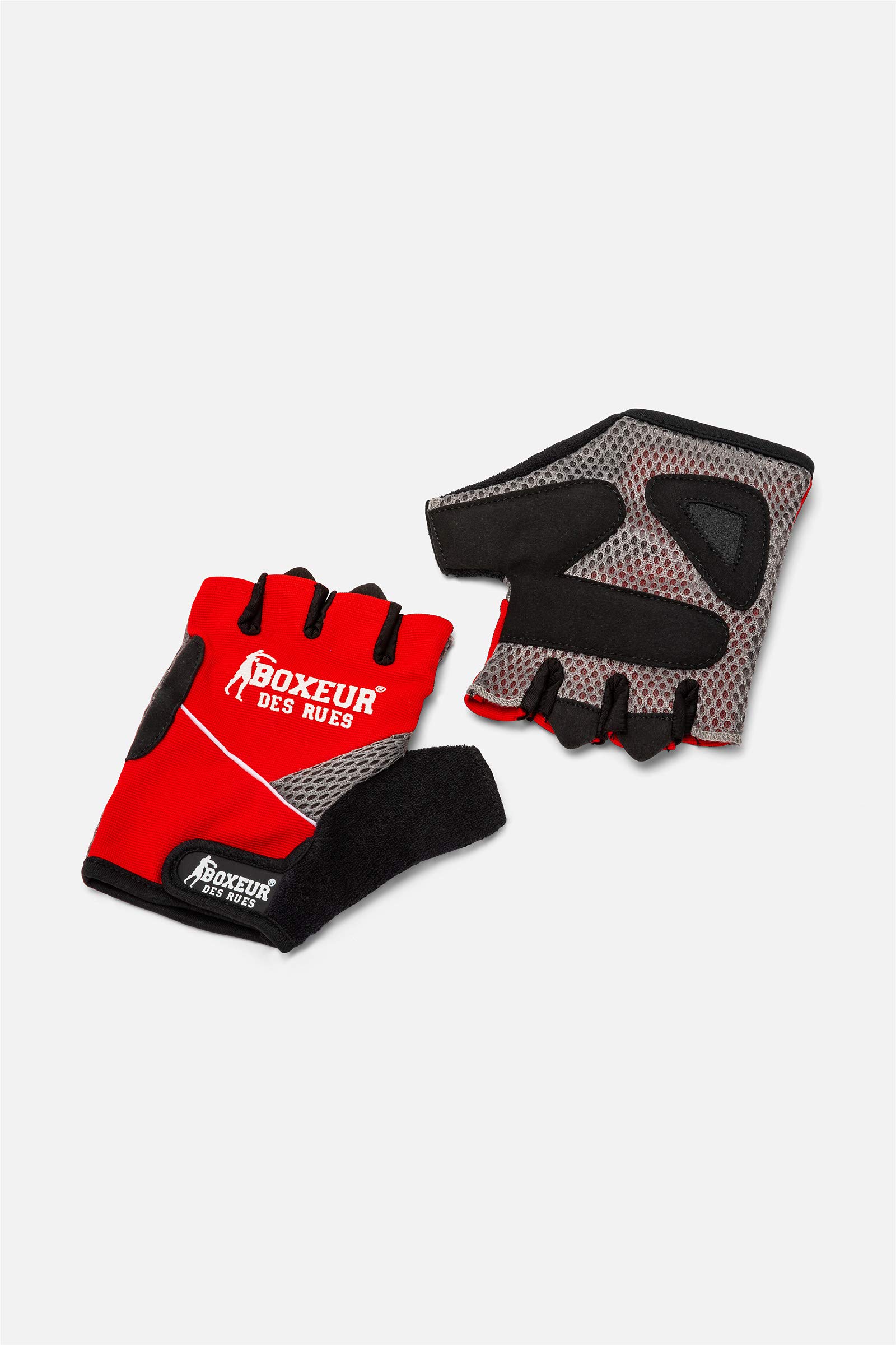 Boxeur Des Rues Unisex's BXT-5143 Fitness and Weight Training Gloves, Red, L-XL