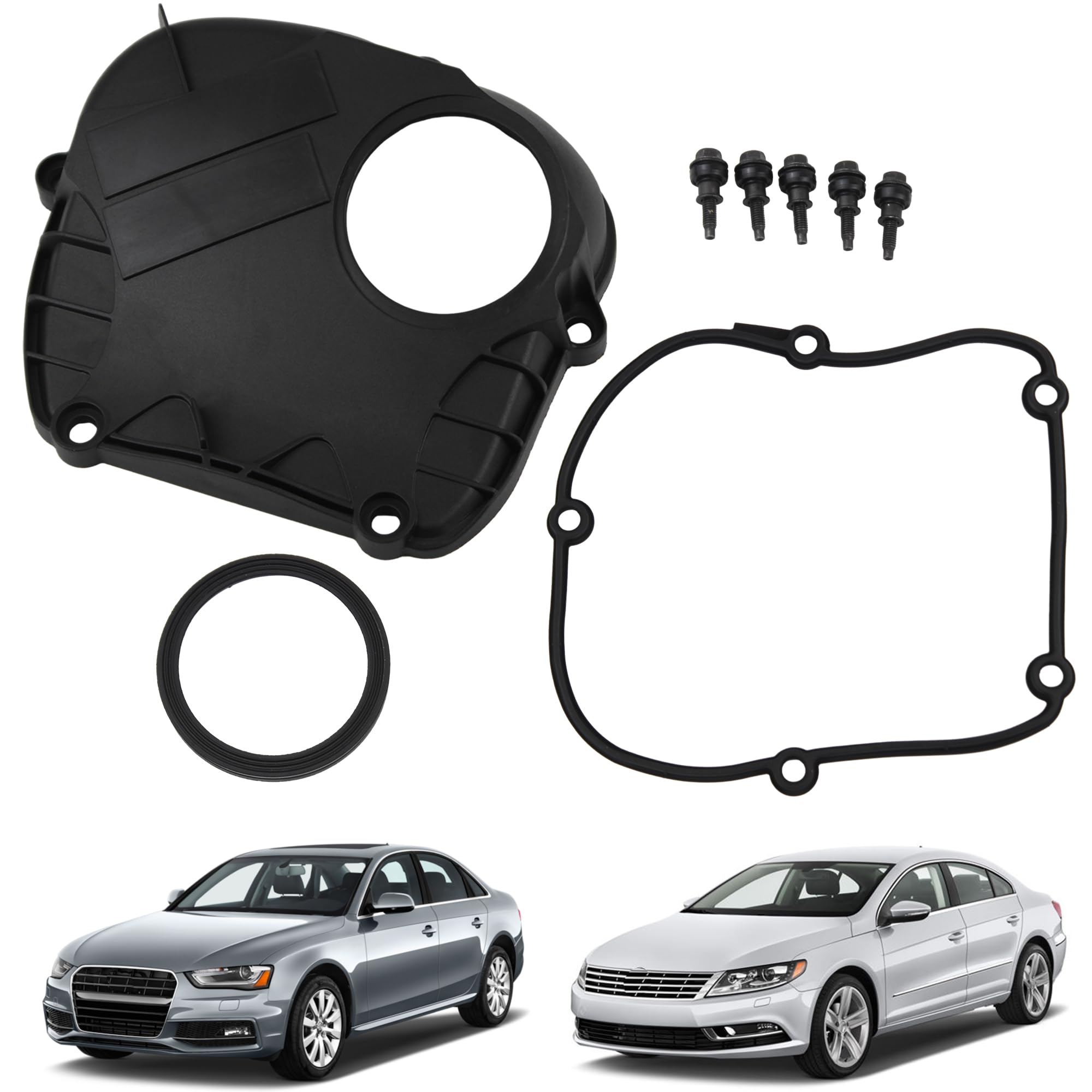 Engine Upper Timing Chain Cover with Gasket Fit for 08-17 Audi