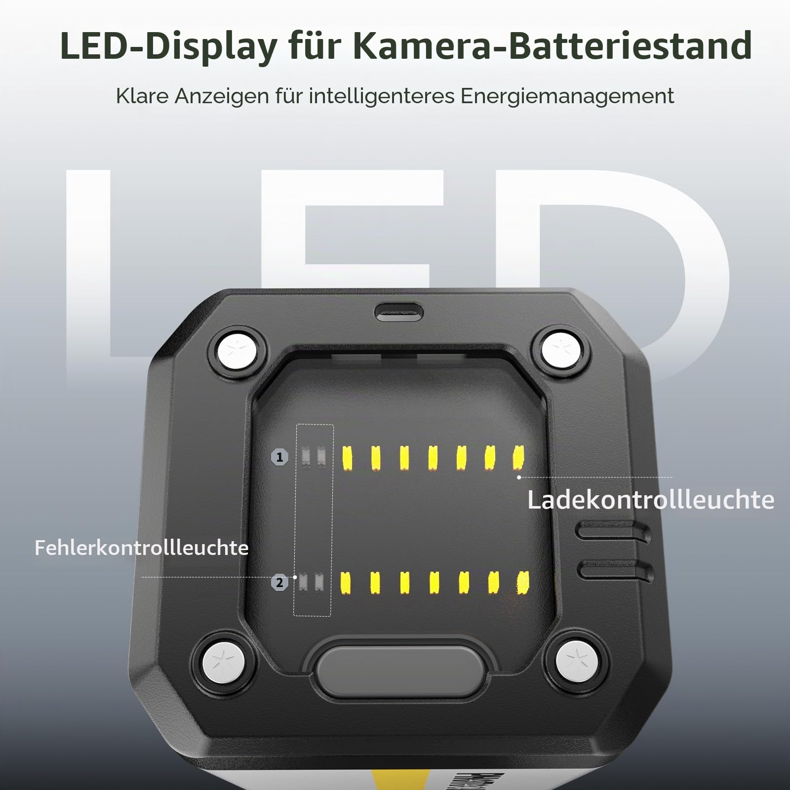 PHOTOOLEX NP-FZ100 Akku ladegerät für Sony, BB 2 Dual-Slot Kameraladegerät mit 30W USB-C-Schnellladeanschluss, kompatibel mit Sony A7V, A7III, A7IV, A7R V, A7R IV, A6700, A7R3, ZV-E1, FX3, ZV-E10II