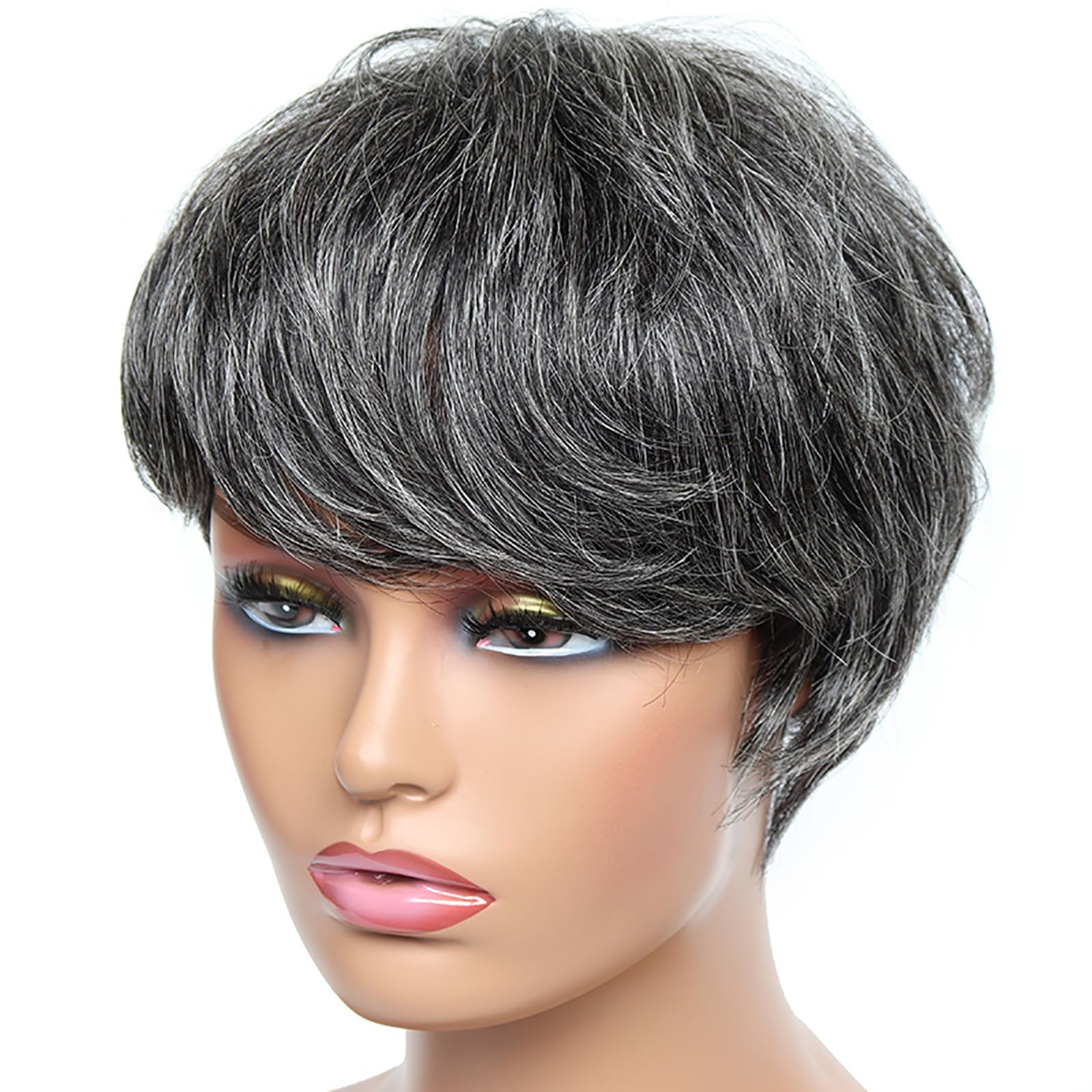 Short Layered Pixie Cut Human Hair Wig Glueless Lace Front 180 Density Pixie Cut Wig Human Hair Pixie Wigs for Black Women Glueless  main image 2