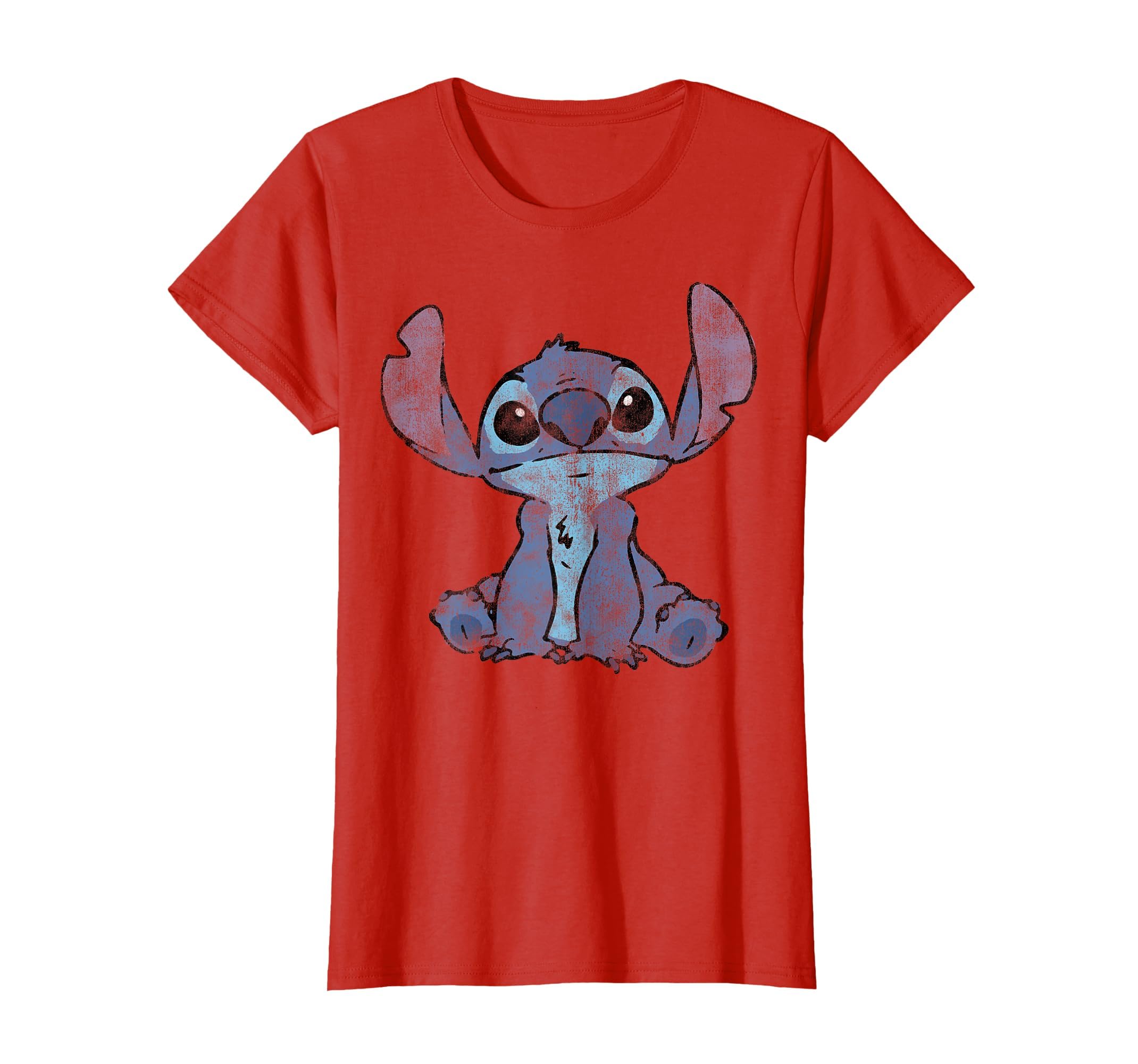 Disney Lilo &amp; Stitch Distressed Stitch Portrait T-Shirt