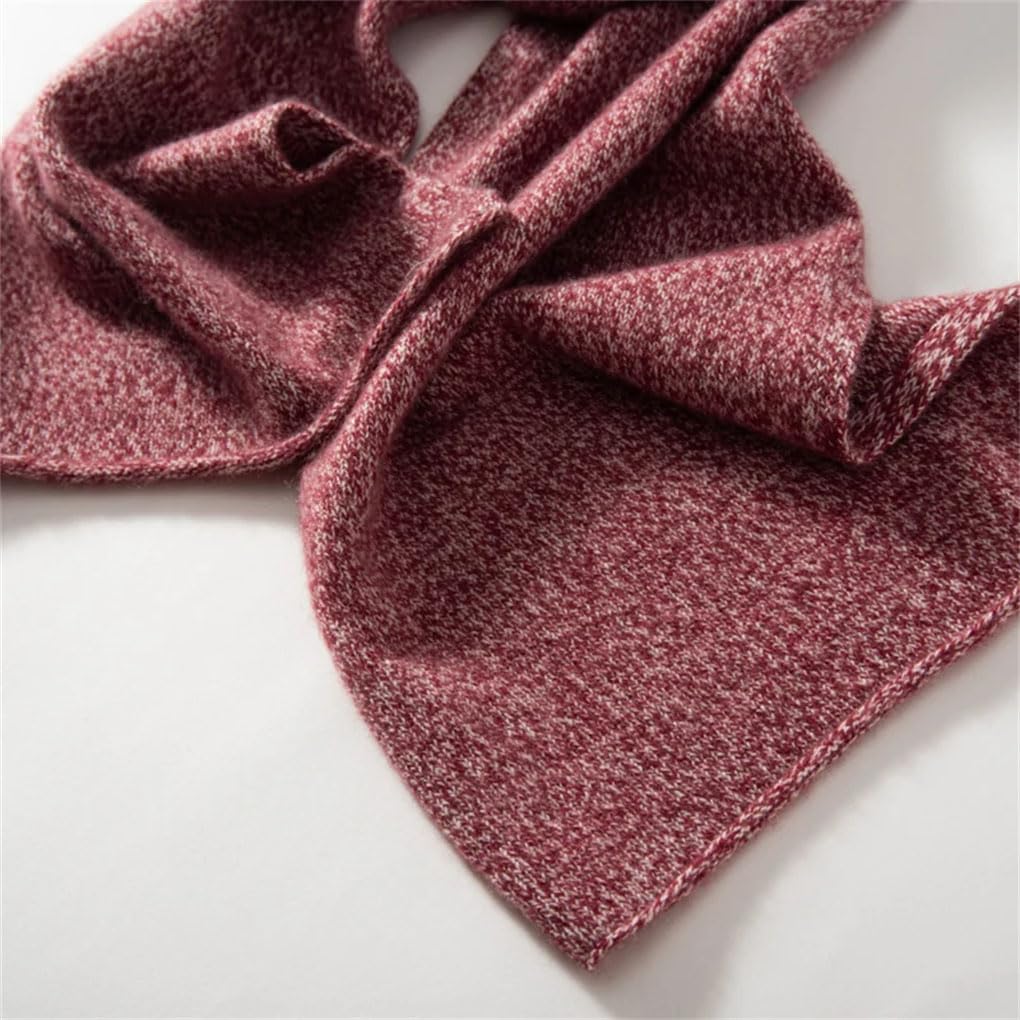 Solider Kaschmirschal für Damen, weich, warm, gestrickt, Wickelzubehör, leicht, gemütlicher Schal