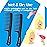 HYOUJIN Two Set Large Wide Tooth Comb Detangling Wet or Dry Combs for Shower, Hair Styling Brush for Natural, Curly, Long Hair for Women and Men