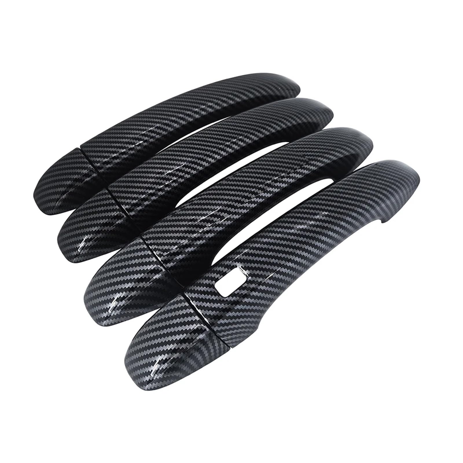 Zhauyorv Carbon Fiber Door Handle Covers Compatible With Mitsubishi Asx, 2019-2024
