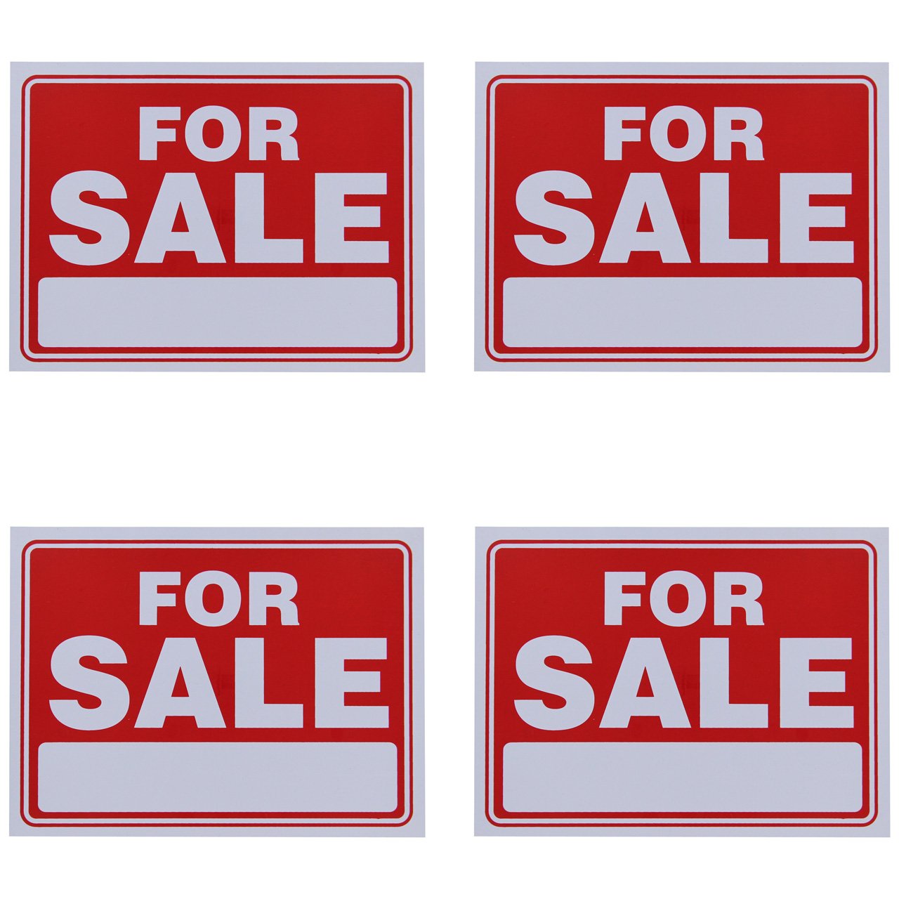 Amazon.com : for Sale Sign 9 x 12 Inch - 4 Pack : Business And 