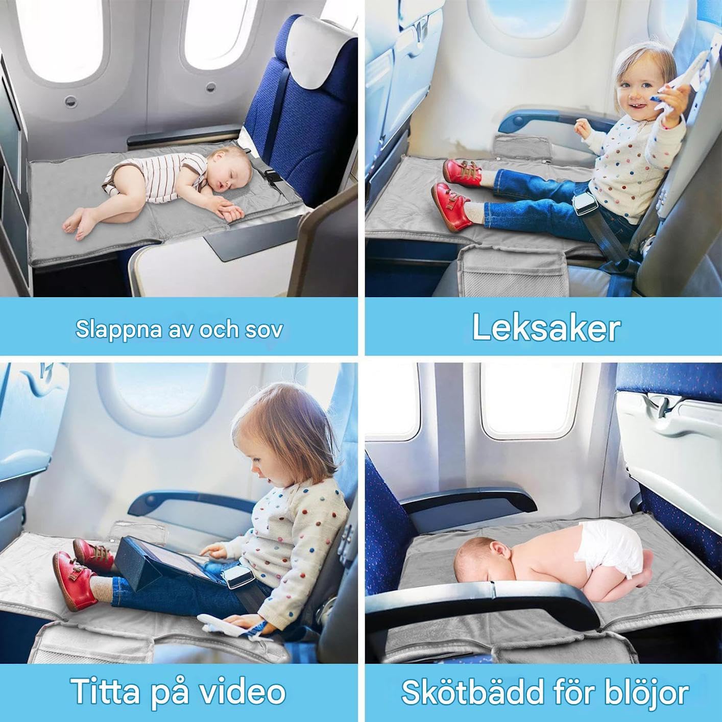 Culla a forma di aereo | Borsa per lettino da viaggio per volo - Organizer