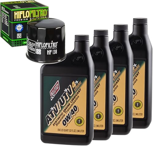 Kit de cambio de aceite compatible con Arctic Cat 400 4X4 Automatic Le RAD Powersports Synthetic 0W-40 2005