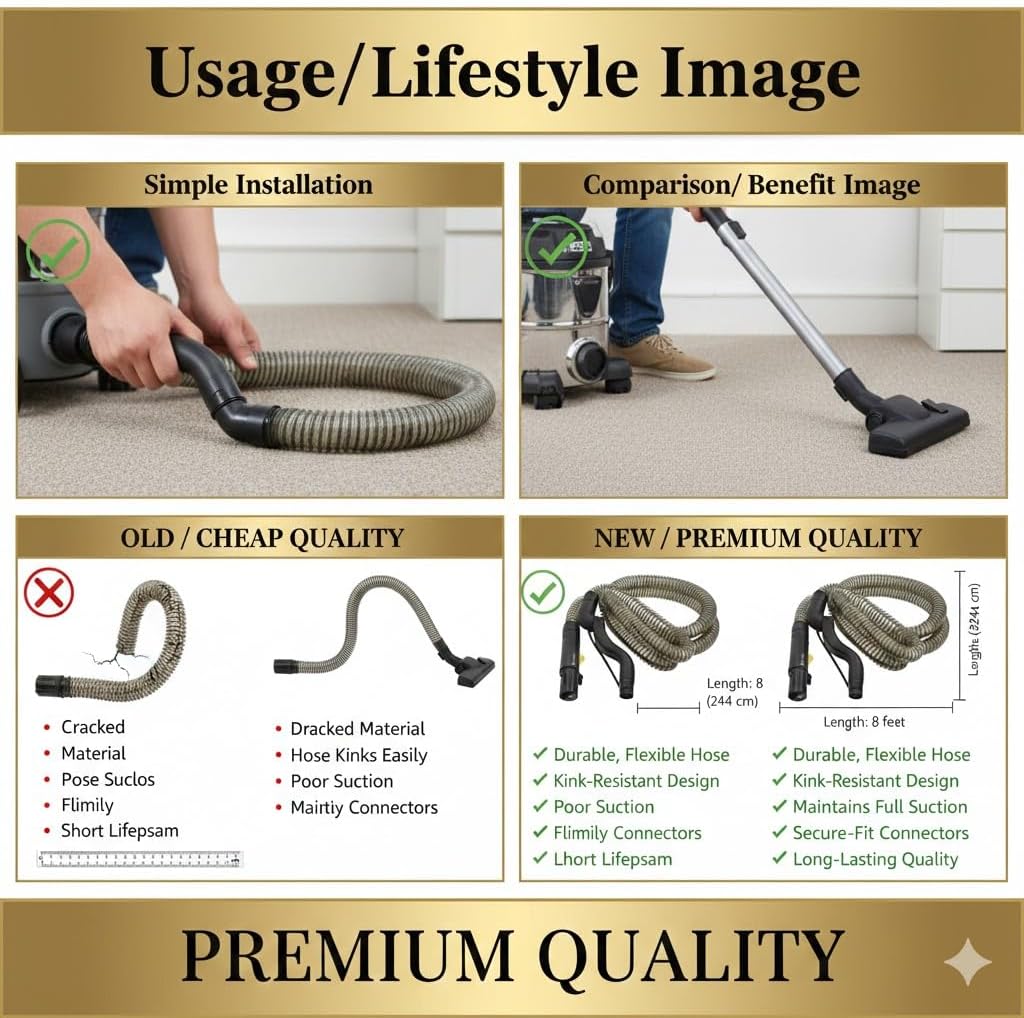 Replacement of Bissell 1711,1712, 2114, 2117 Vacuum Cleaner Hose #160-8322