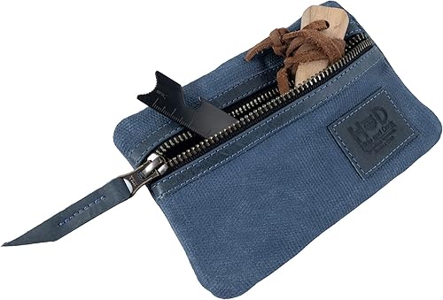 Miniatura 4 de Hide & Drink, Bolsa de bolsillo multiherramienta, bolsa compacta multiusos con cremallera, mini estuche de herramientas de camping, lona encerada,