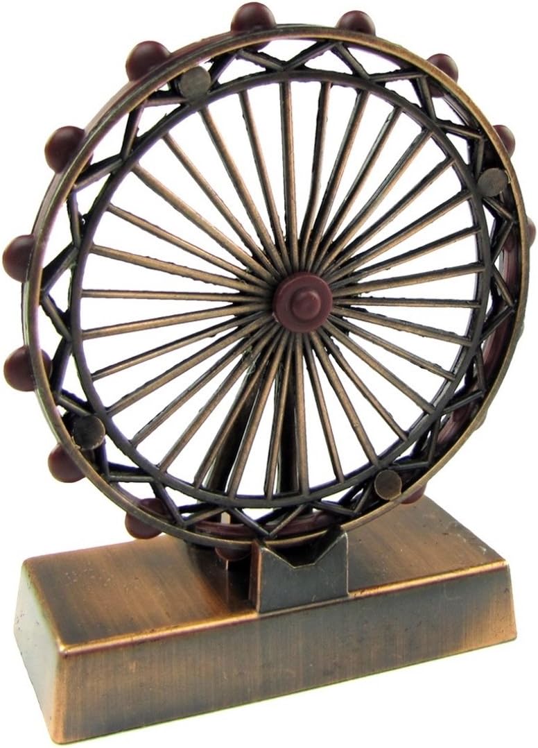 Treasure Gurus Bronze Metal Ferris Wheel Pencil Sharpener