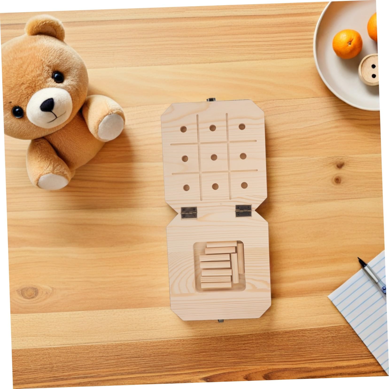 Tablero Sensorial Montessori de Madera para Desarrollo Motriz Fino Equilibrio Físico y Coordinación Visual Juguetes Educativos para Bebés y Pequeños de Años