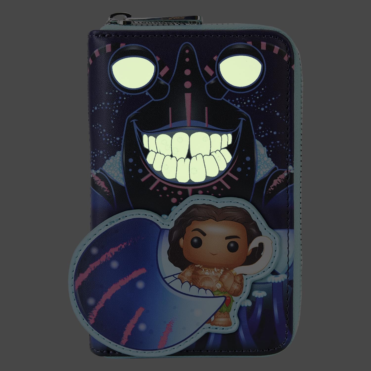 Loungefly Walt Disney - Moana - portfel Tomatoa Maui, ekskluzywny w serwisie Amazon, uroczy portfel kolekcjonerski, pomysł na prezent, oficjalny produkt, dla chłopców, dziewcząt, mężczyzn i kobiet