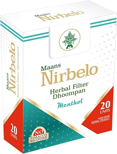 Miniatura 2 de Filtro de hierbas Dhoompan, 100% libre de tabaco y nicotina para dejar de fumar, 200 cigarrillos, paquete de 10, doble sabor a manzana