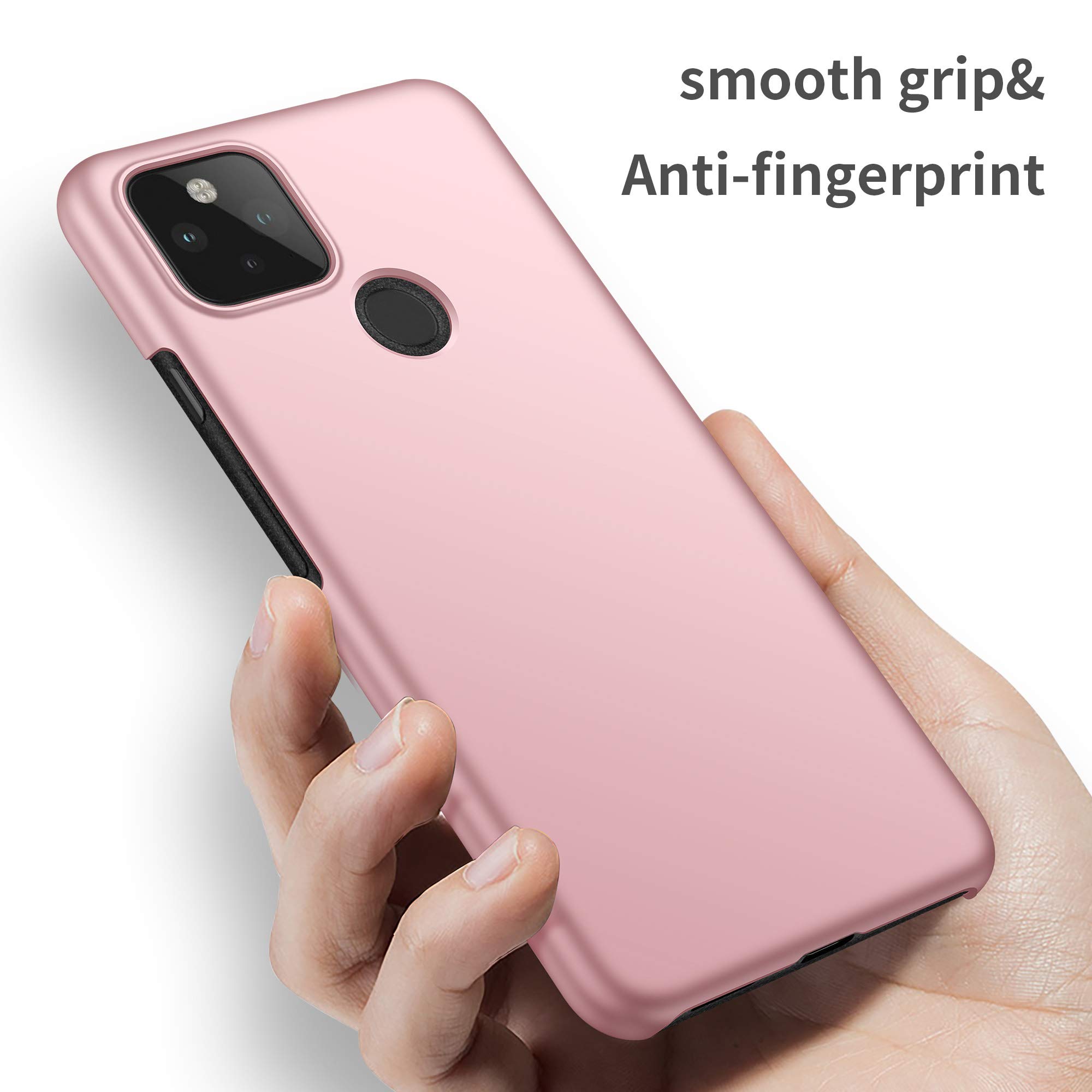BRAND SET Cover per Google Pixel 4a 5G Custodia Cellulare Ultra Sottile in PC, Custodia Rigida Opaca Ultrasottile Anti-Impronta Case per Google Pixel 4a 5G-Verde