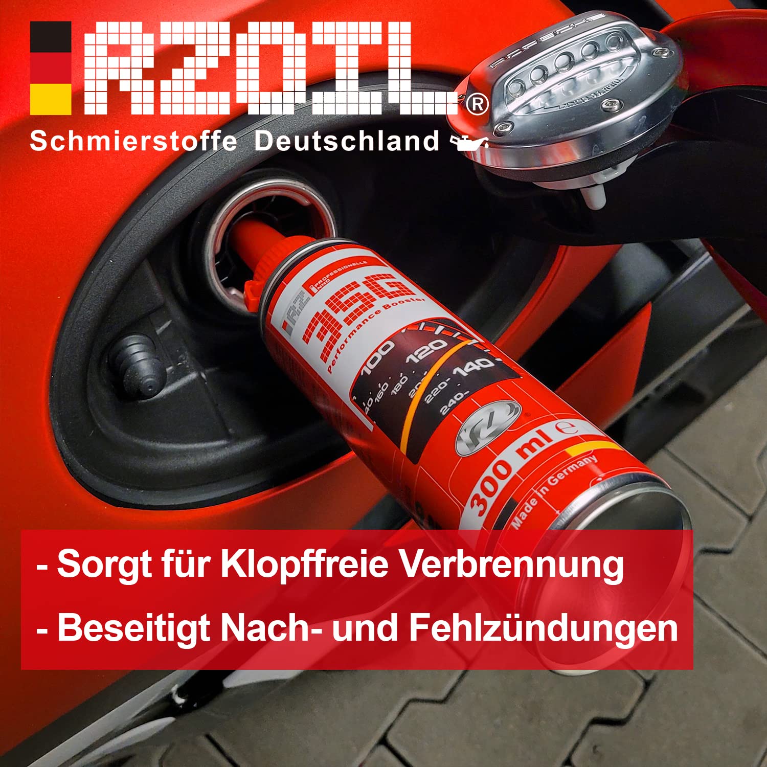 6X RZ35G Performance Booster | Oktanzahlverbesserer | Benzin Additiv | Frei von Metallen | LSPI geeignet | Verschleißschutz & Reinigung | 300 ml Dose