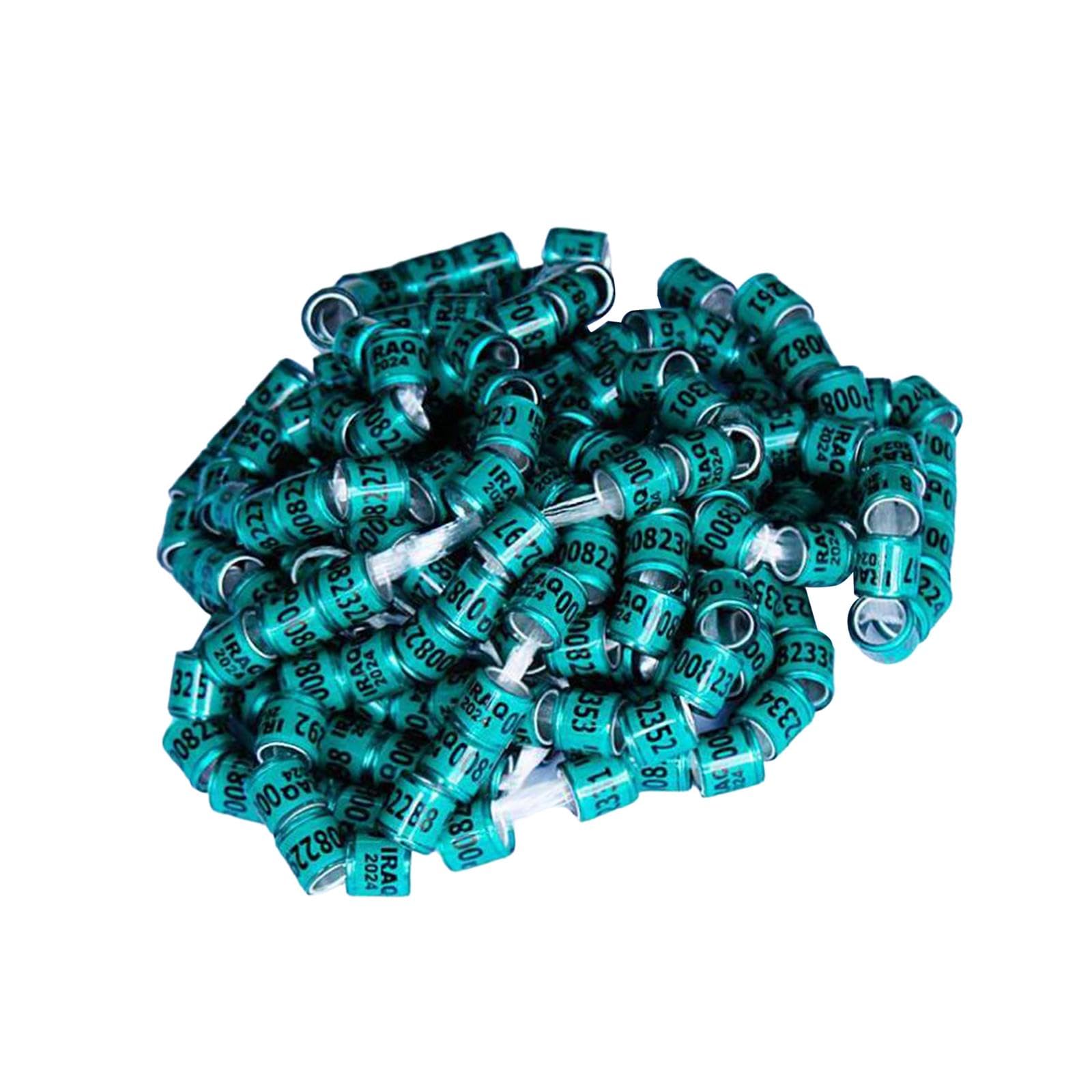 100 Pieces Pigeon Dove Leg Rings 2024 Identify Bands Accessory Training Ring Green-image-31
