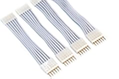 Flexible Corner Connector/Extension Cable Compatible with Nanoleaf Essentials Lightstrip (2in, 4 Pack, White)