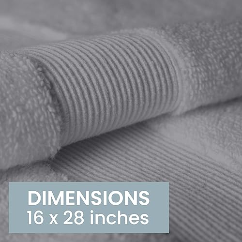 Miniatura 5 de Bennett & Shea Home Toallas de mano de lujo de 8 piezas, 100% algodón turco, 16 x 28 pulgadas, toallas de mano de alta calidad para baño, toallas de