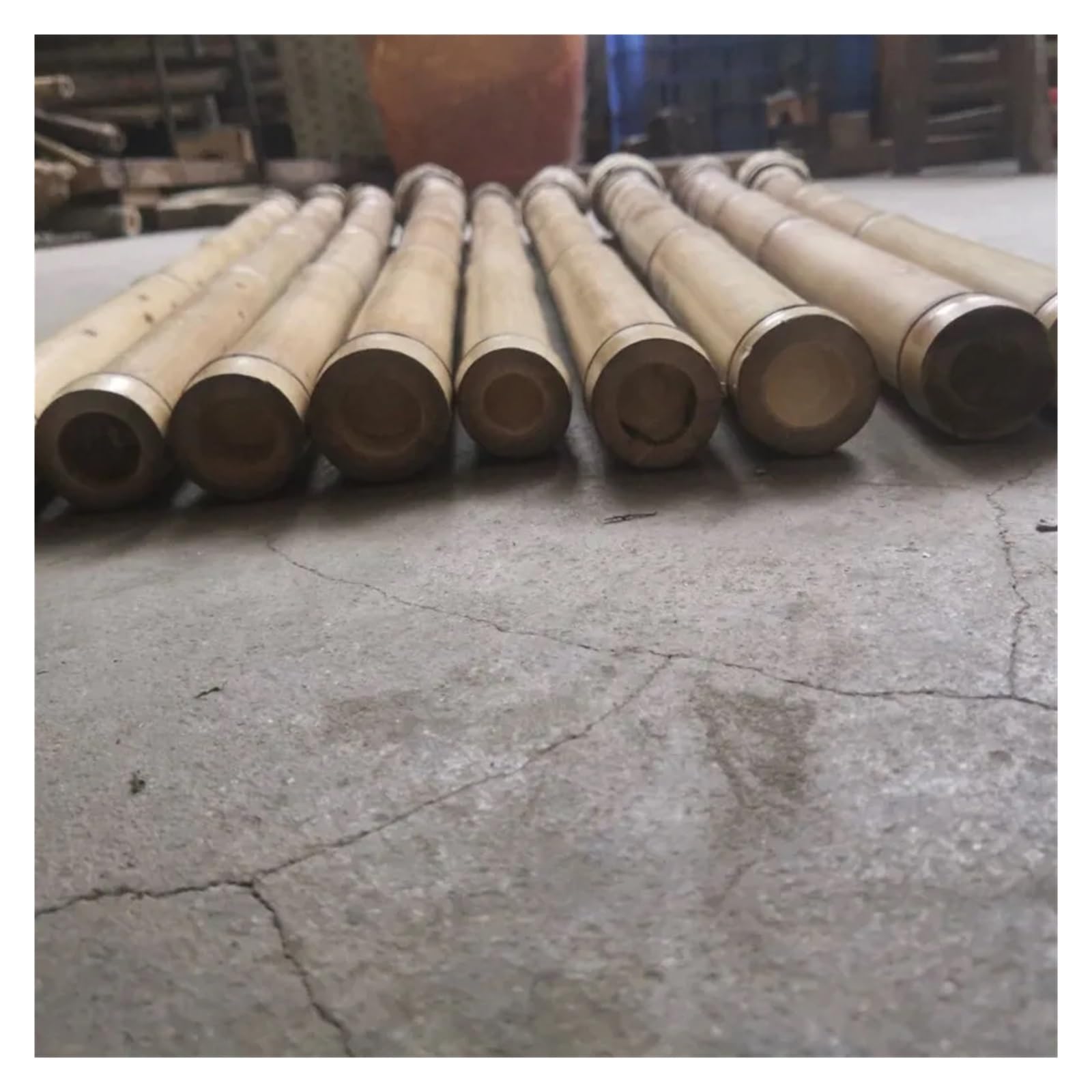 Viento De Madera En Blanco Xiao De Bambú Hecho A Mano