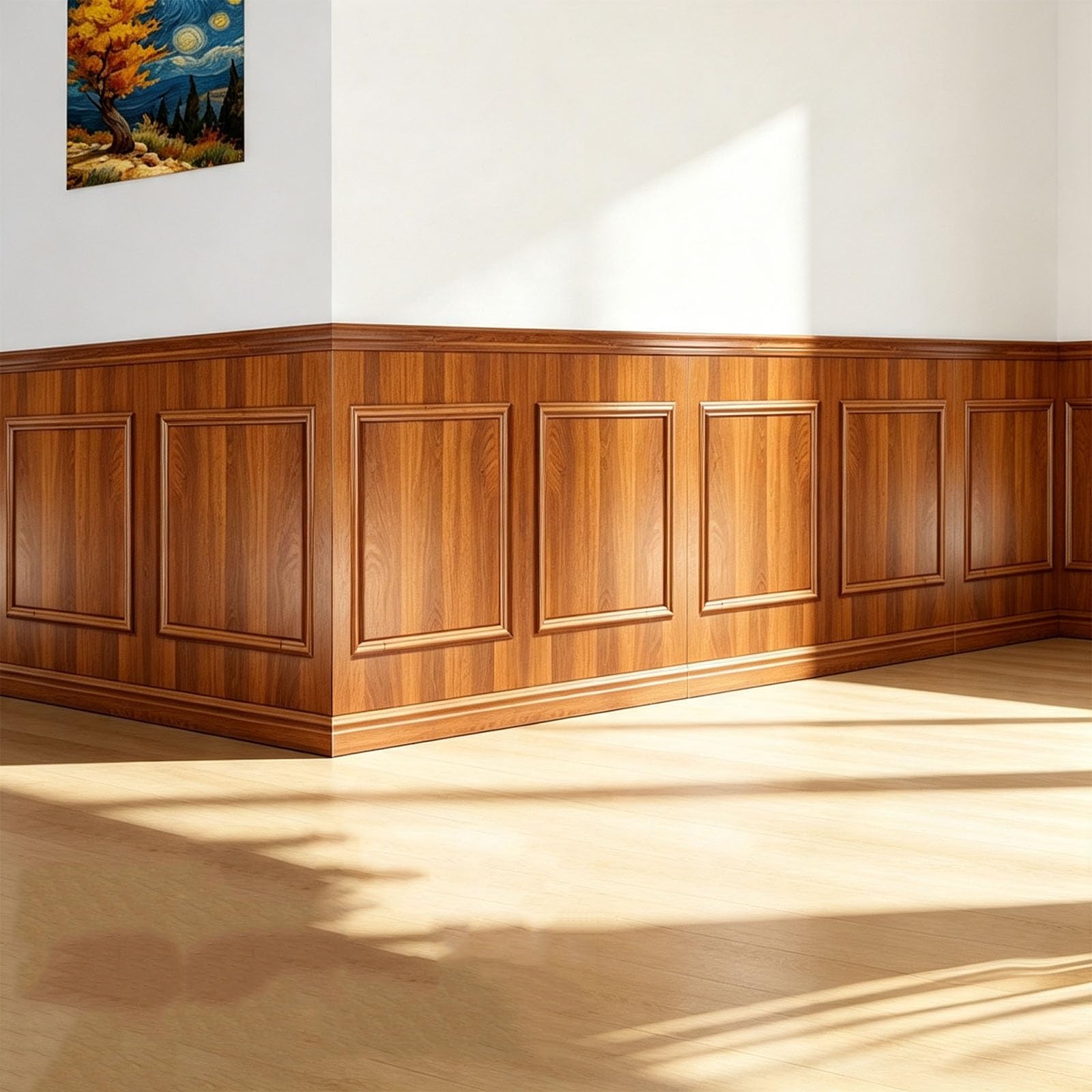 Pannelli per boiserie con profili di finitura | Pannelli verniciabili (39/47 pollici) per soggiorno, camera da letto e ufficio(A,1.2m)