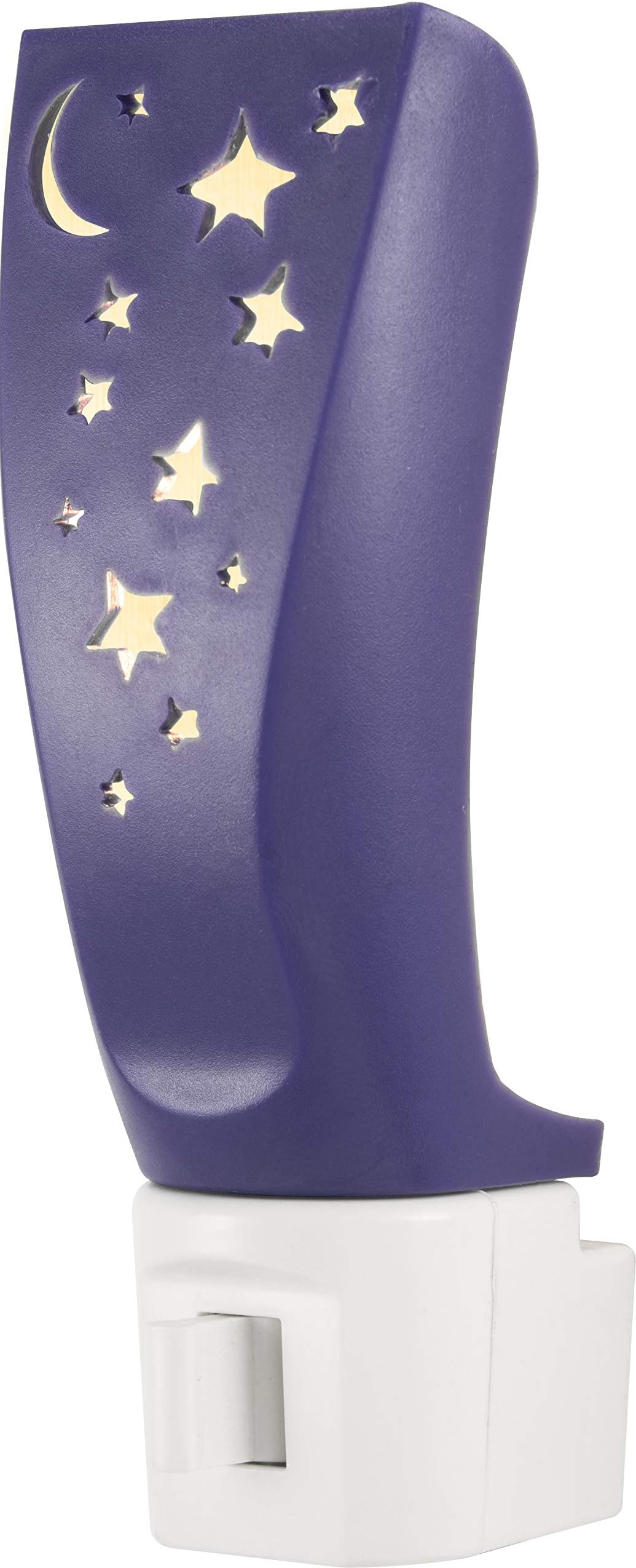 Lights By Night Stars and Moon Night Light, Manual On/Off, Incandescent, Warm White, Ideal for Bedroom, Bathroom, Hallway, Stairs, Pantry and Laundry Room, 52180