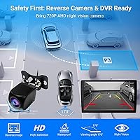 Vista 5 de Estéreo de auto con Android de 9 pulgadas, doble Din, CarPlay inalámbrico y Android Auto, pantalla táctil universal estéreo para automóvil con WiFi