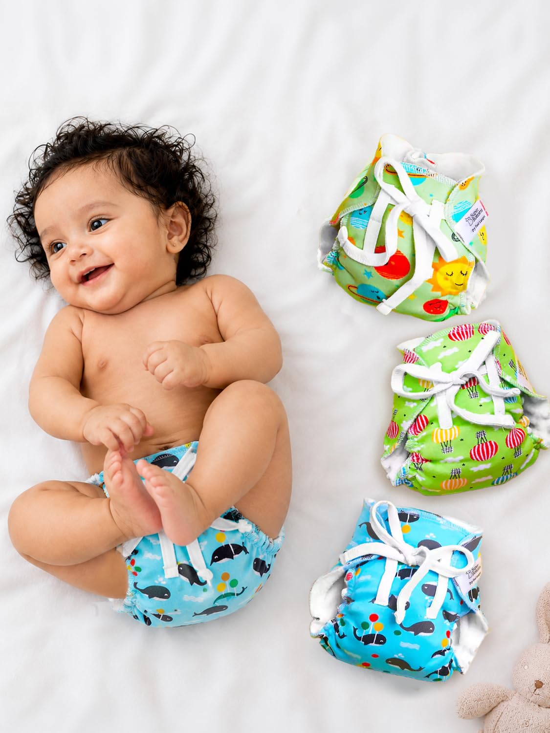 SuperBottoms DryFeel Baby Langot 0-6 months l Organic Cotton Modern Baby Nappy l Mess-free Langot with Gentle Elastics l Super DryFeel Top Layer l Diaper-free Time Essential-picture-11