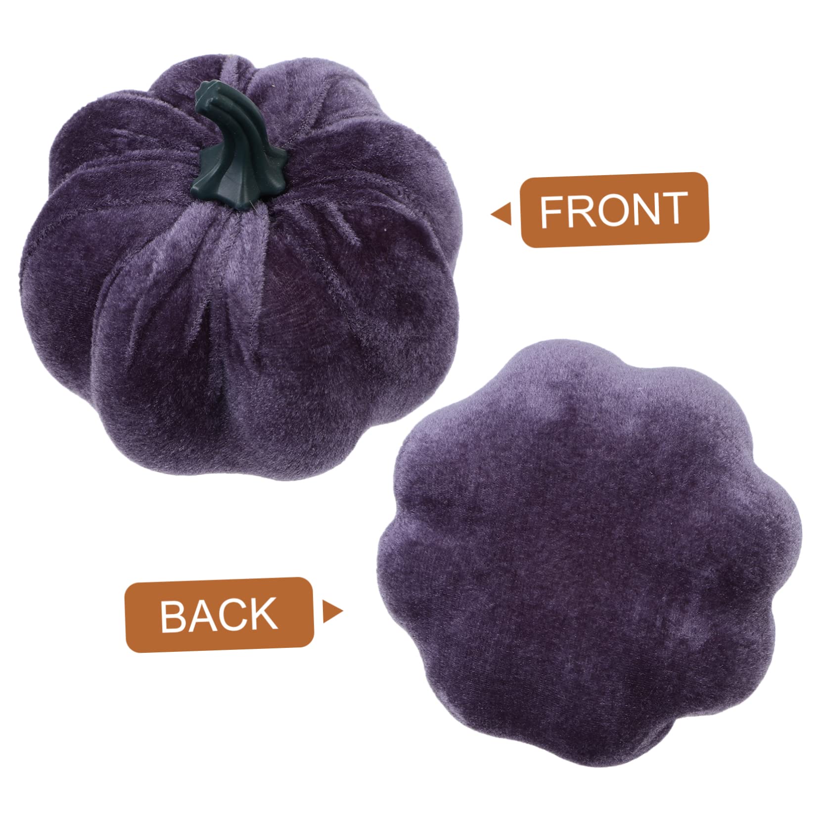 STOBOK 2 Set Di Zucche Finte Realistiche Ornamenti Di Per Halloween Per Casa Ufficio Materiale Robusto 5 Pezzi * 2