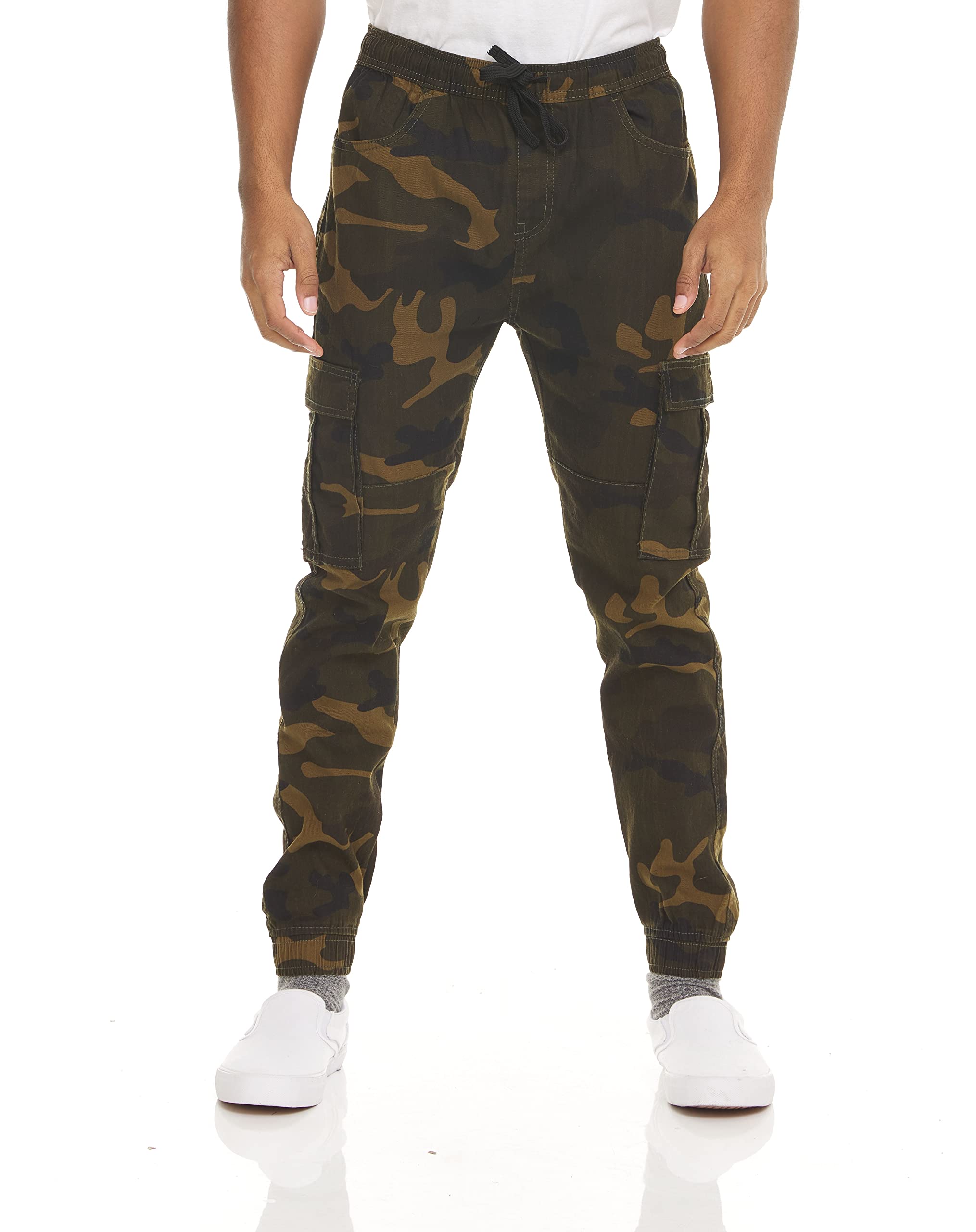 Camo Cargo Pants for Men Stretch Twill Cotton Camo Mens Pants Tactical Pants for Men