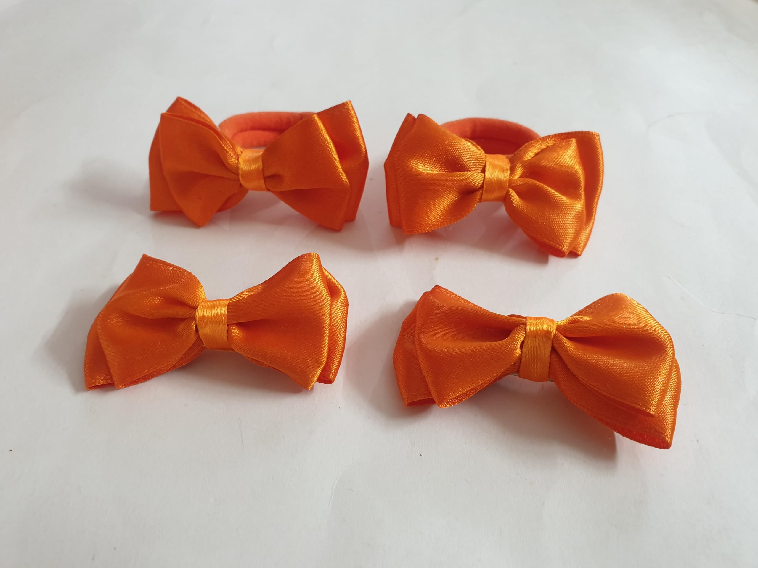 Belleza Crafting with Creativity Hair Accessories Set-4/ Bow Hairclip and Bow Ponytail Band/Combo Set for Girls Pattern1A (Orange SN1) (B0CXXR45HY) Amazon Price History, Amazon Price Tracker