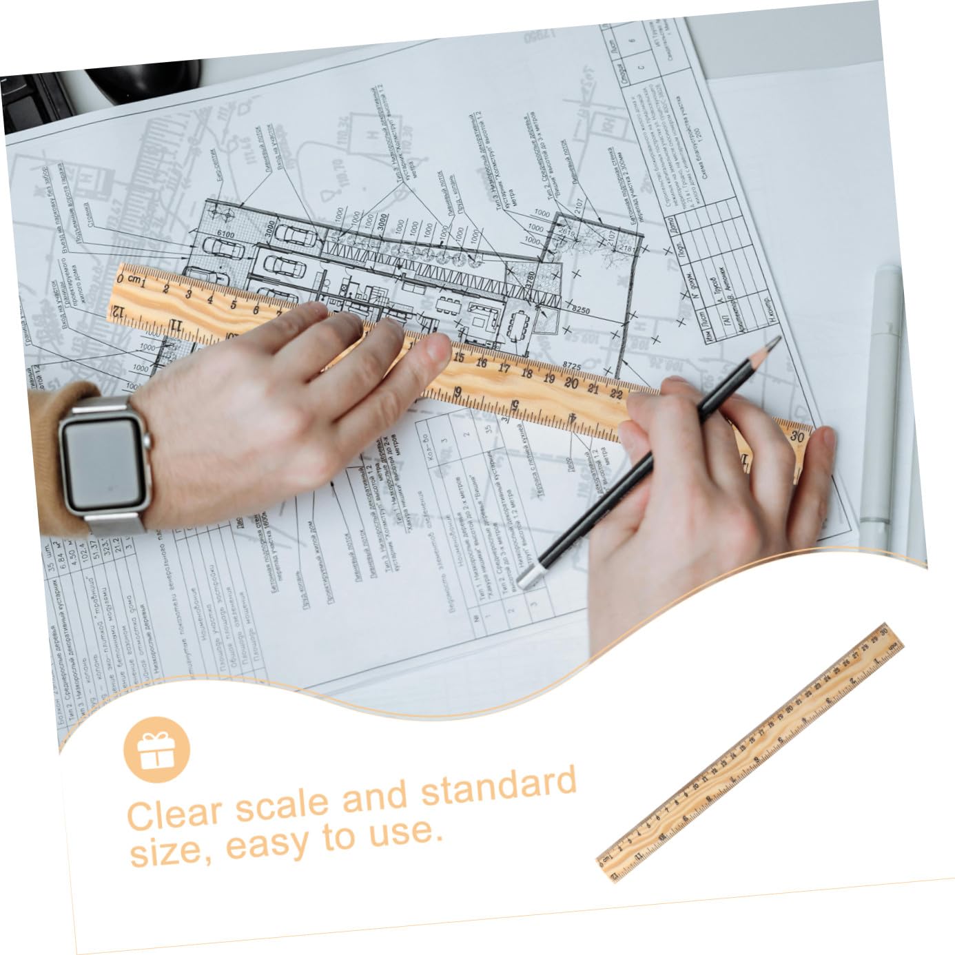 HOMSFOU 26stücke Holzlineal aus Bambus Schneiderlineal für Näharbeiten Diy-maßstab für Hobby- Praktisches Lineal zum Abmessen