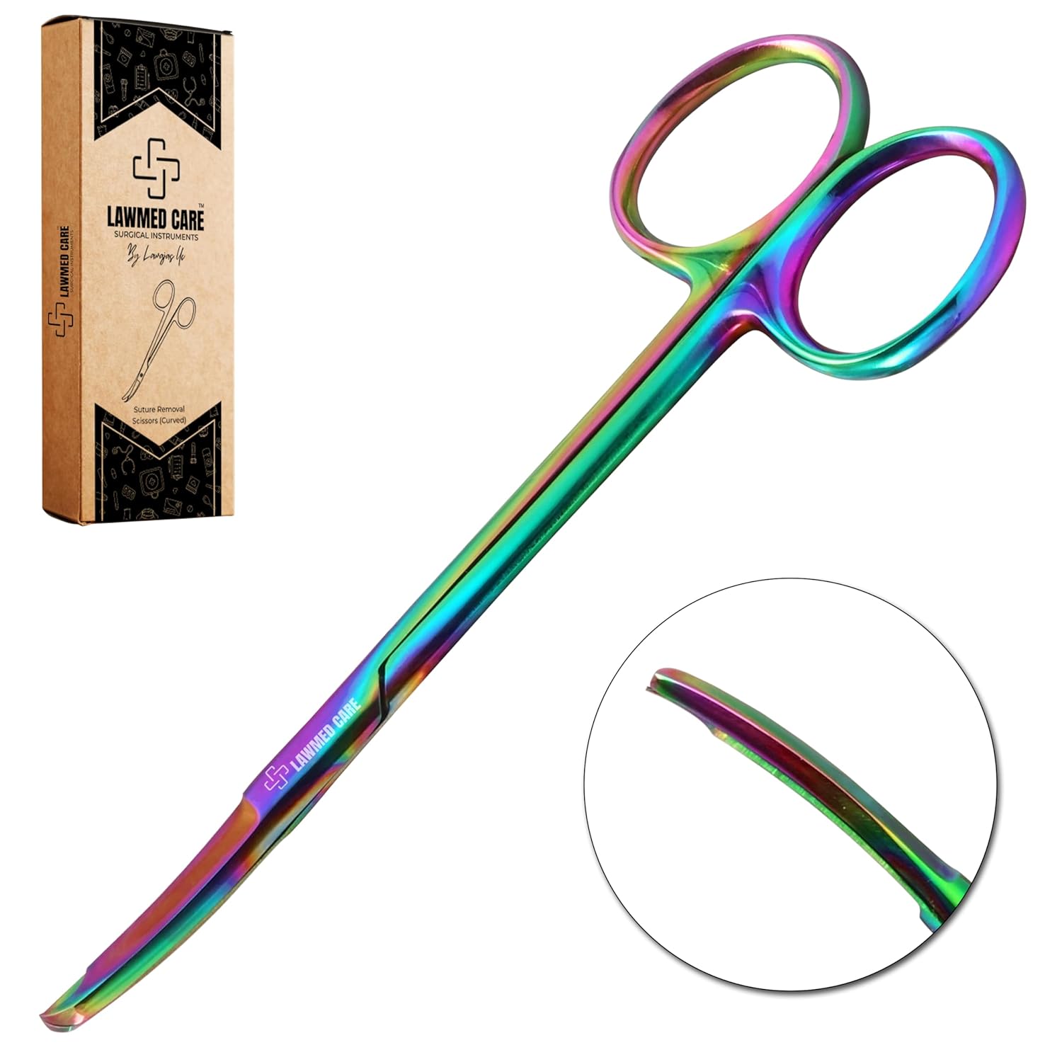 LawMed Care Suture Stitch Scissors with Sharp Blades