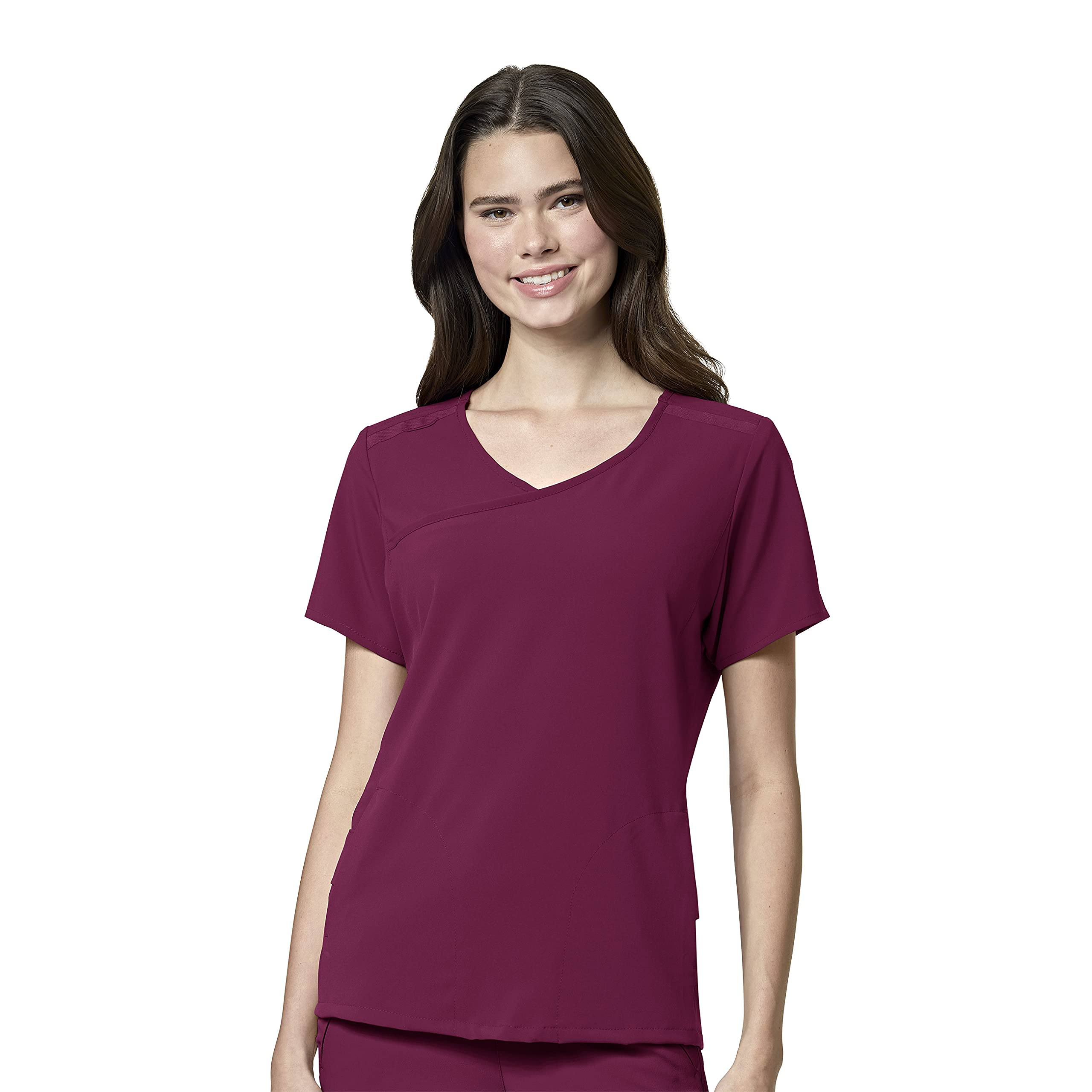 WonderWink Renew Women's Mock Wrap Scrub Top