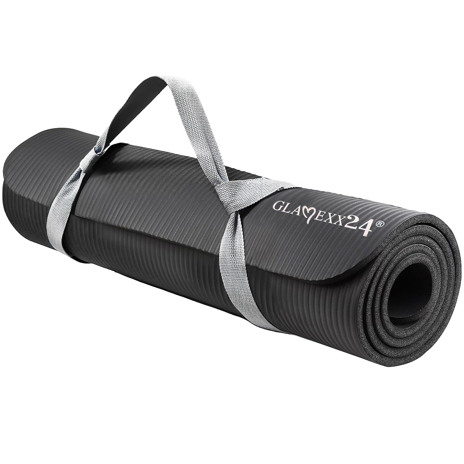 Glamexx24 XXL mata do fitnessu, mata do jogi, pilatesu, mata gimnastyczna, ekstra gruba i miękka, idealna do pilatesu, gimnastyki i jogi