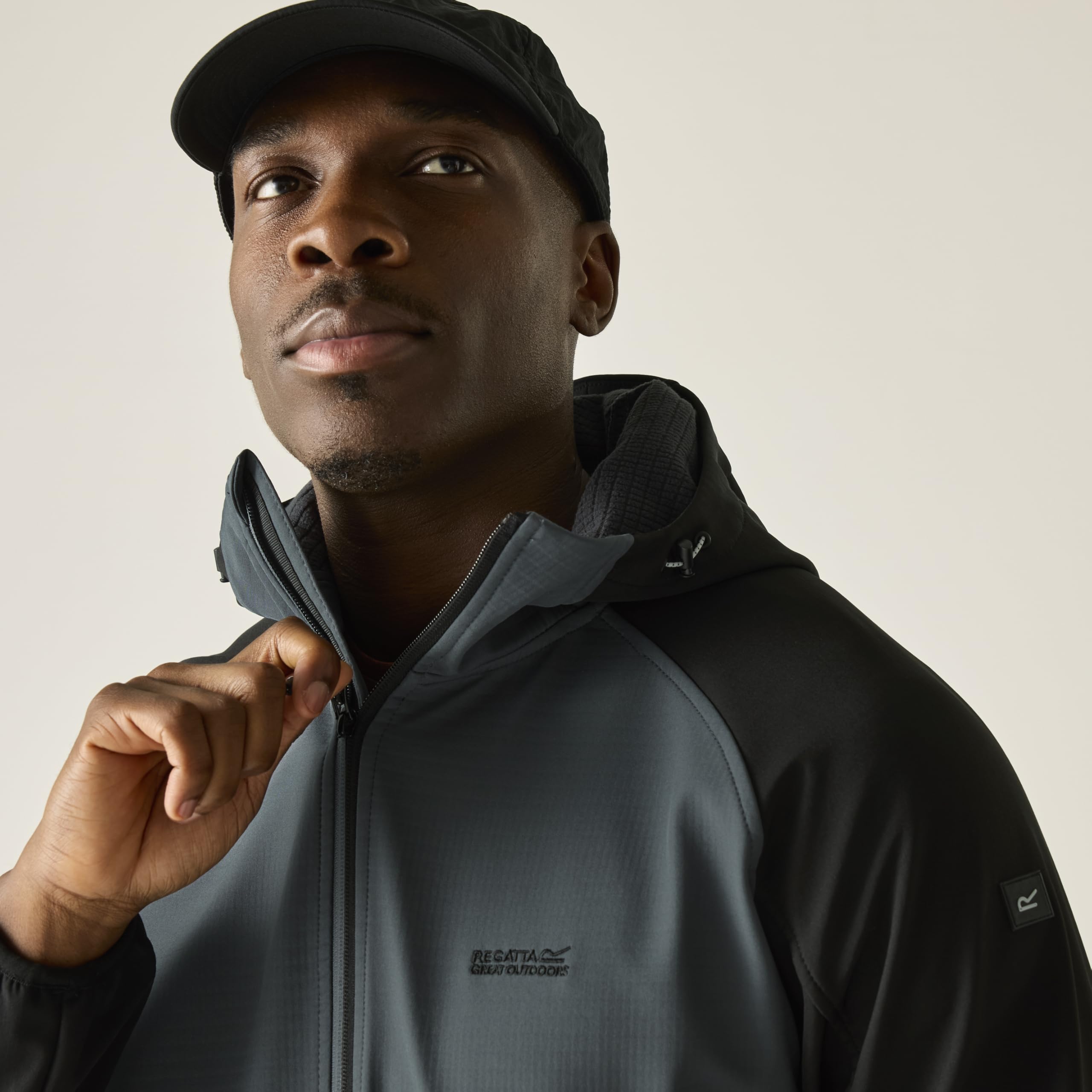 Regatta Arec III męska kurtka softshell, Dark Storm/czarny, S