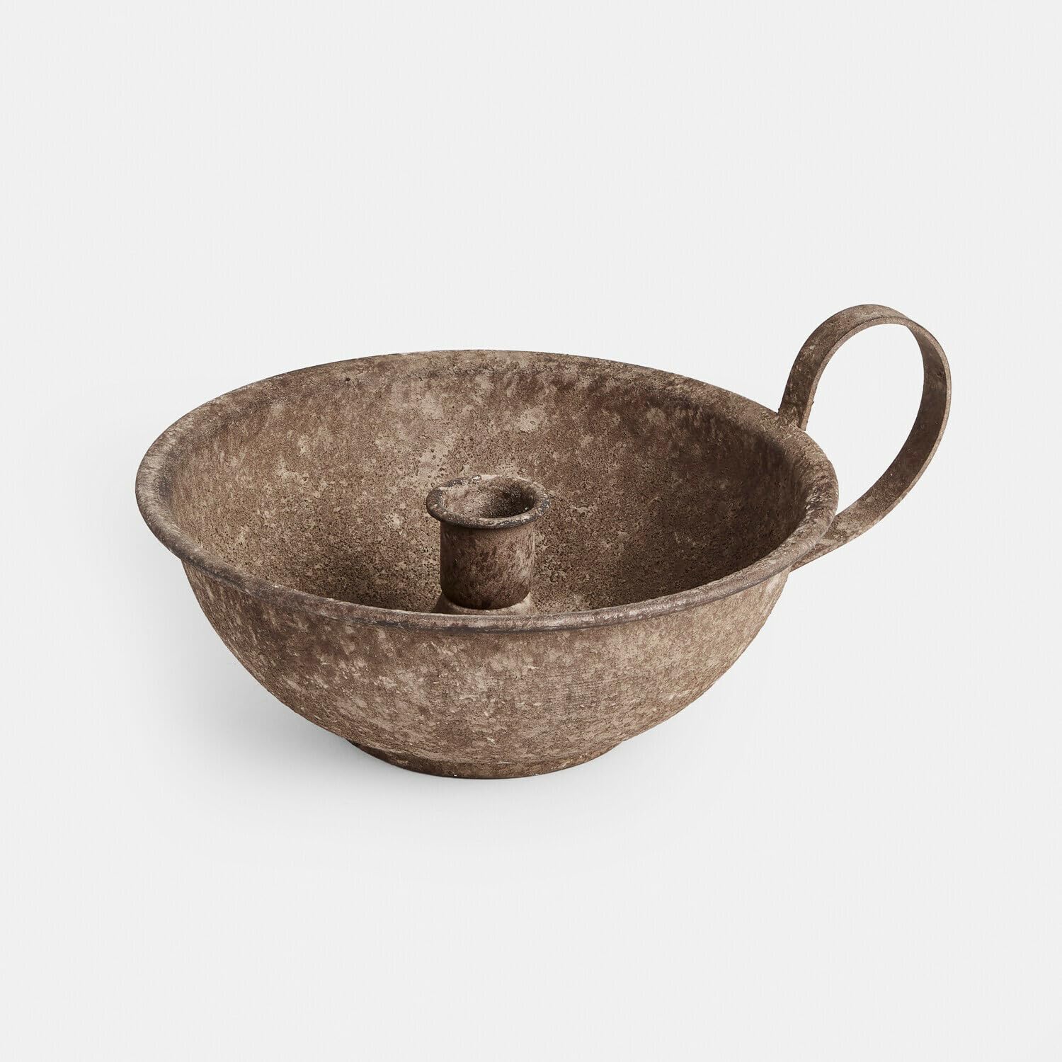 Loberon Kerzenhalter Drélovine, antikbraun | Minimalistisches Design - Setzt Stabkerzen in Szene - Nostalgischer Charme - Kerzenständer - Dekoration - Eisen