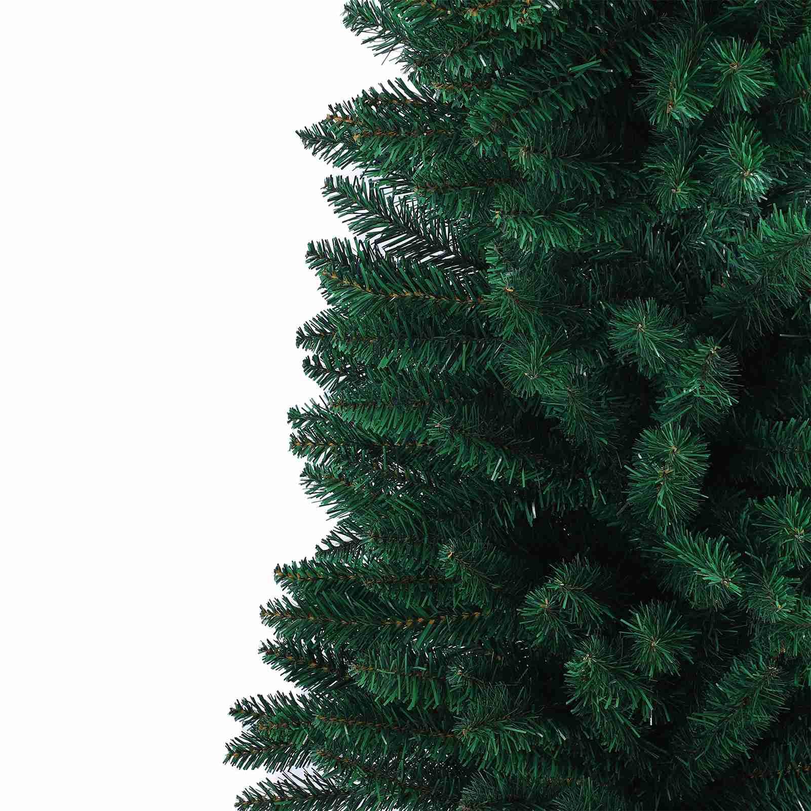 Künstlicher Weihnachtsbaum, PVC-Bleistift-Weihnachtsbaum, Schmal, Grün, Weihnachtskiefer, Realistisches Laub, Platzsparendes Design für Ferienhaus, Ecke, Innen- und Außendekoration (H. Ich