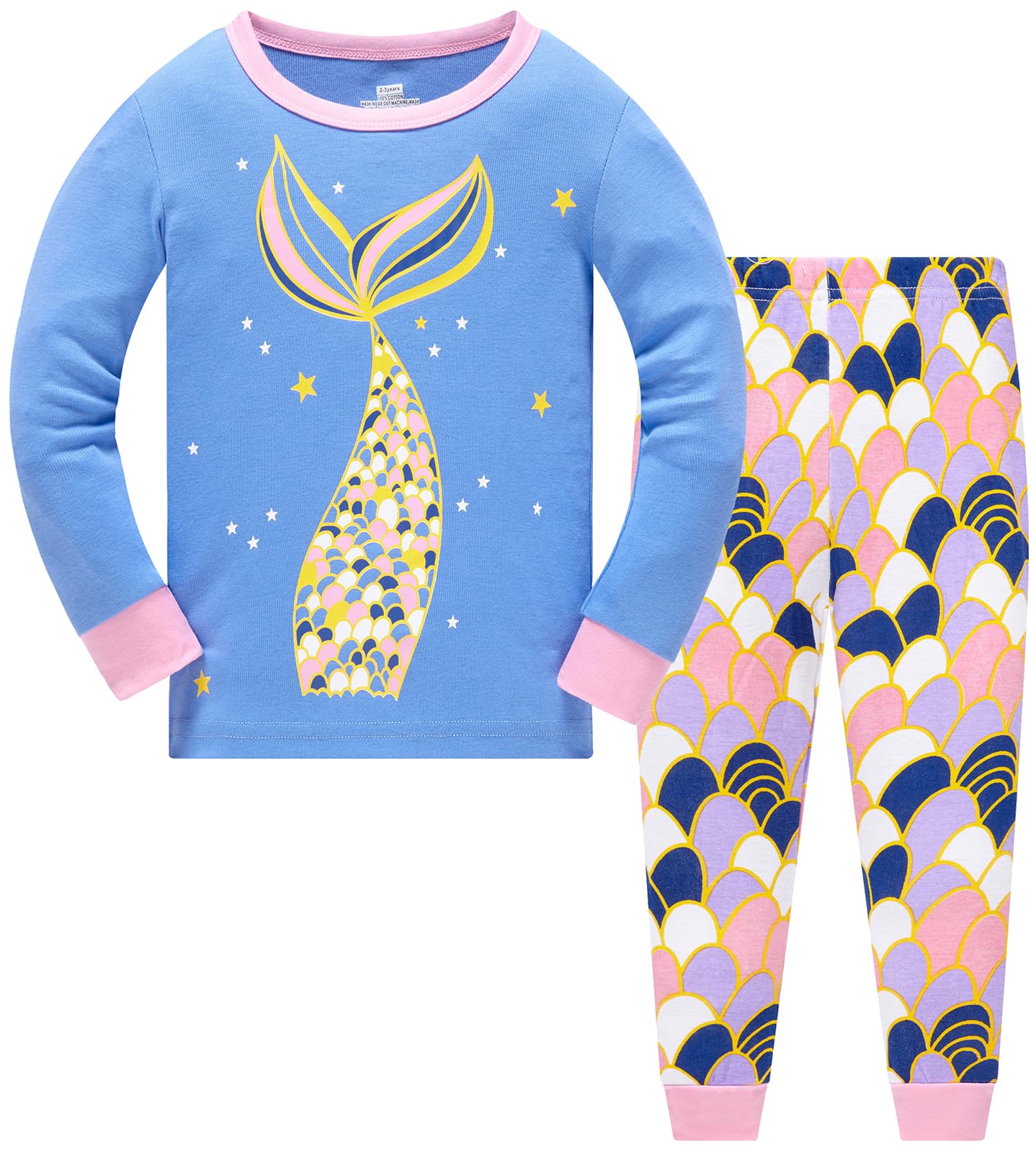 Girls Christmas Pyjamas Set Toddler Clothes Sleepwear Animal Printed Nightwear Winter Long Sleeve PJs 2 Piece Outfit Xmas Gift for Kids — view 8