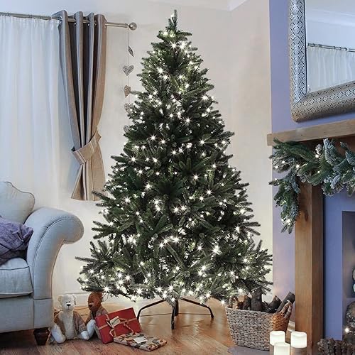 Miniatura 3 de iShabao Luces decorativas de Navidad para interiores y exteriores, 500 luces LED de 181 pies, 8 modos, impermeable, enchufable, cable verde,